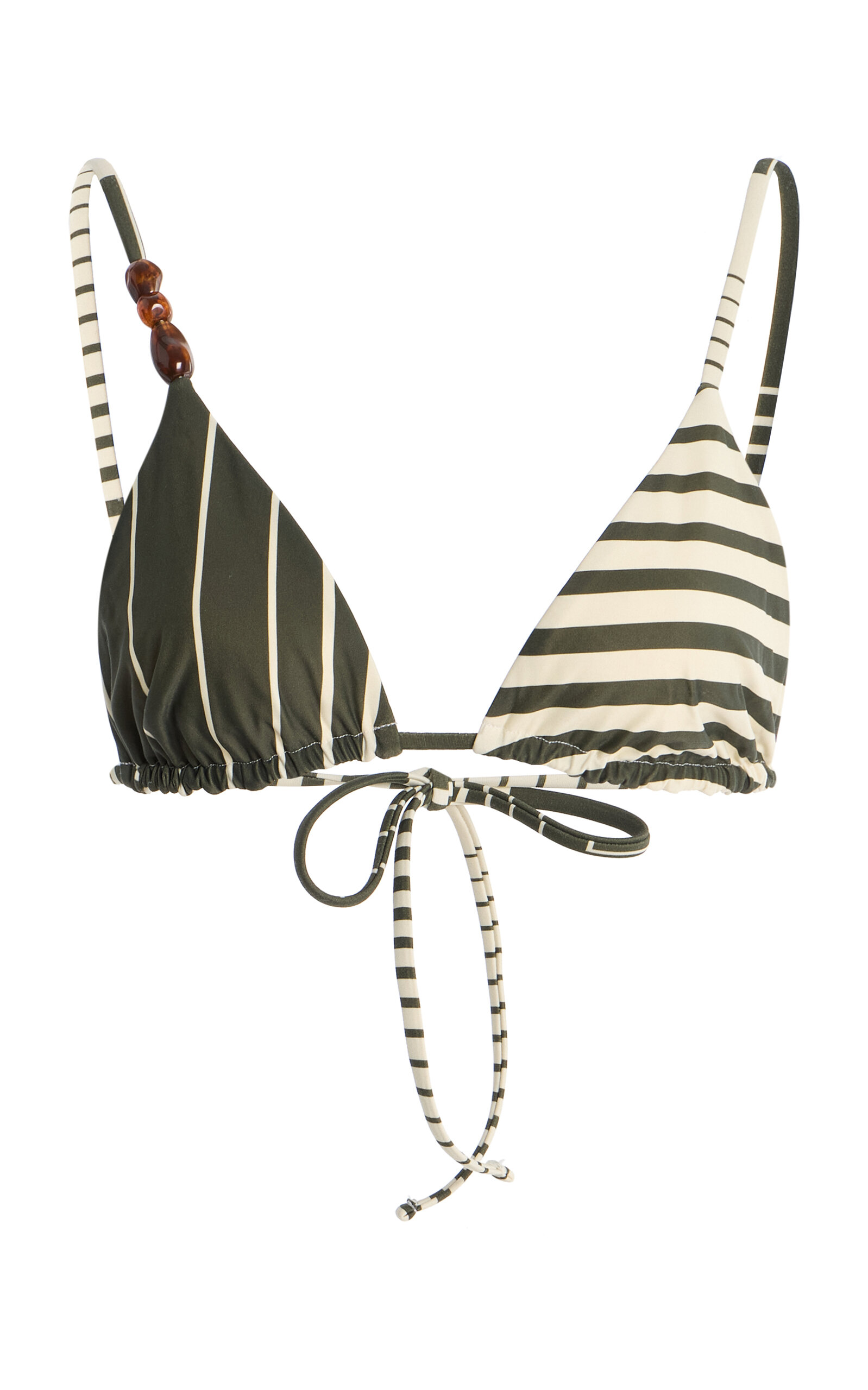 Sir Leila String Triangle Bikini Top In Green
