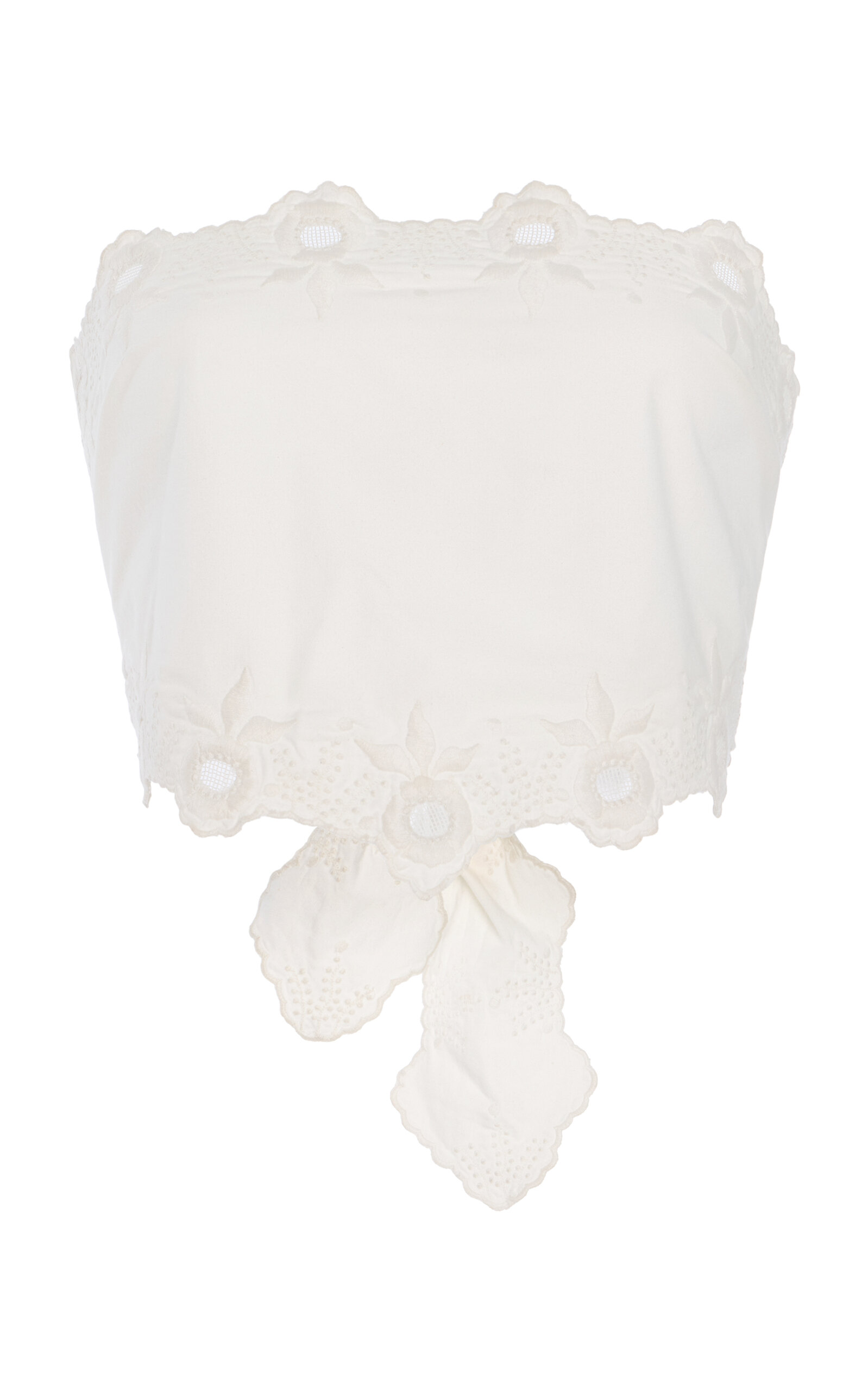 Posse Antonette Cotton Tie Top - White - Women's Clothing