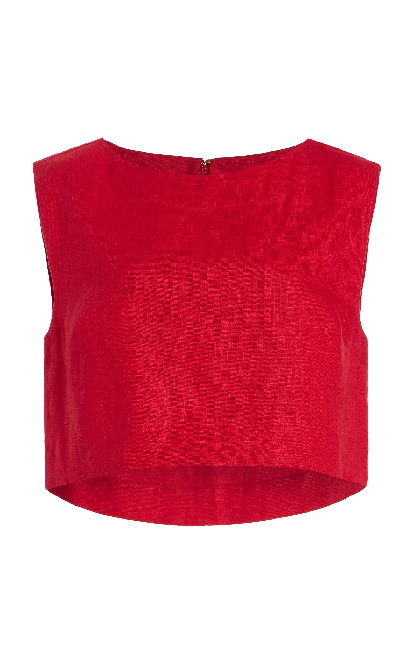 Martina Cropped Linen Top