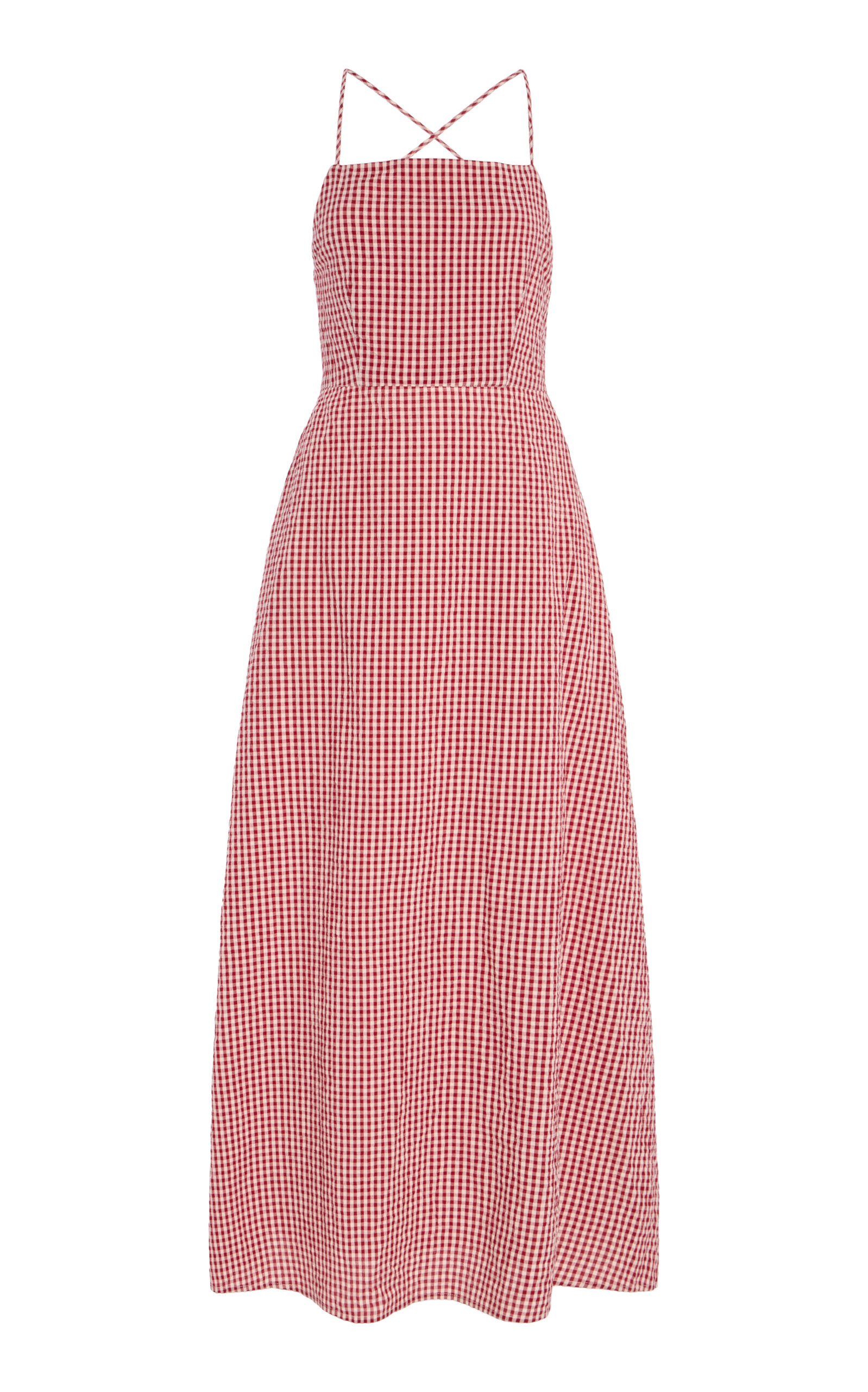 Posse Lori Tie-back Cotton Maxi Dress