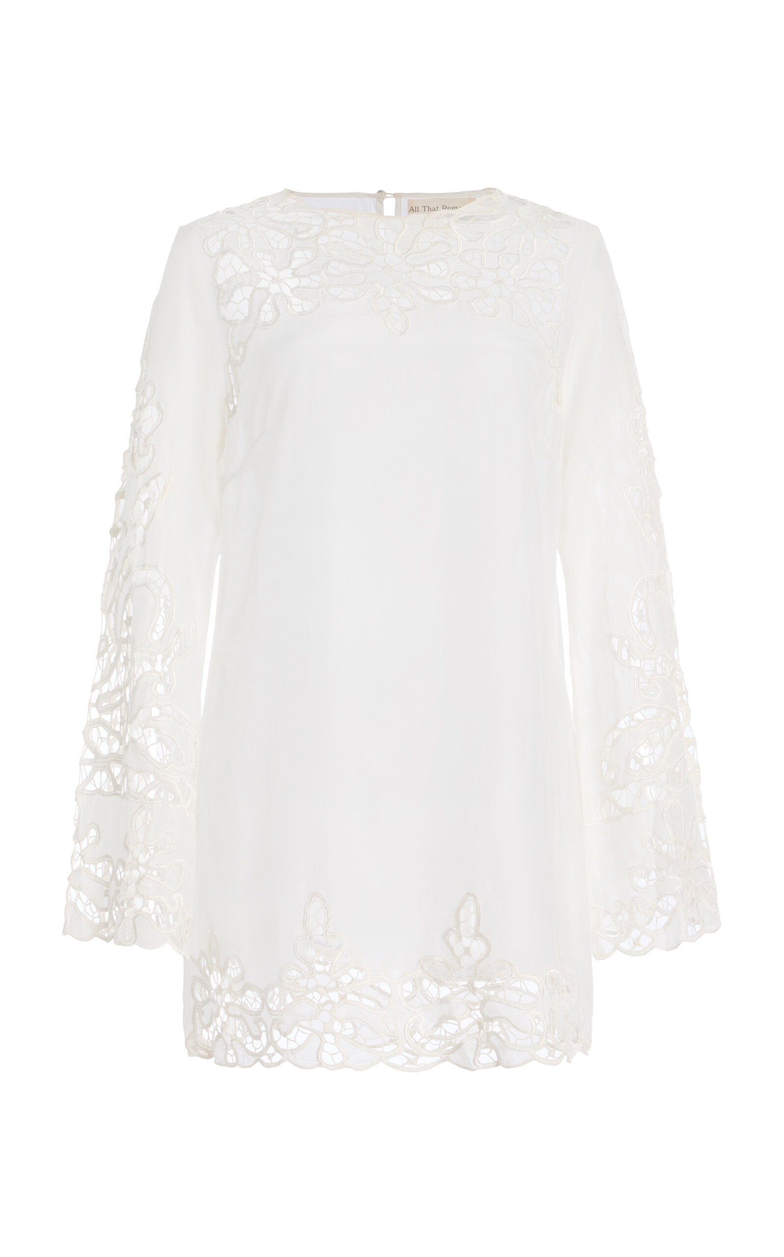 All That Remains Lucia Silk-Cotton Dress - White - Women's Clothing