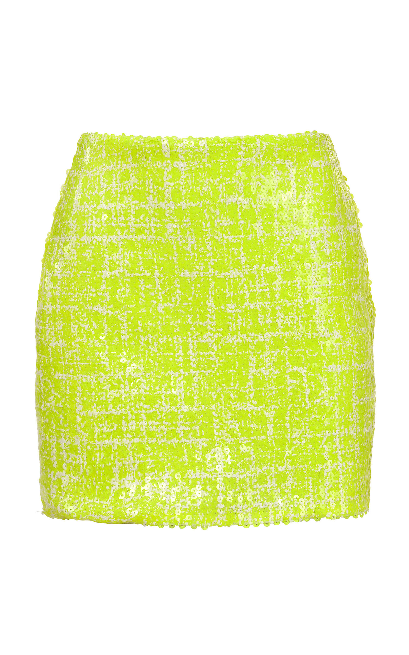 Francesca Miranda Nora Sequined Mini Skirt In Green