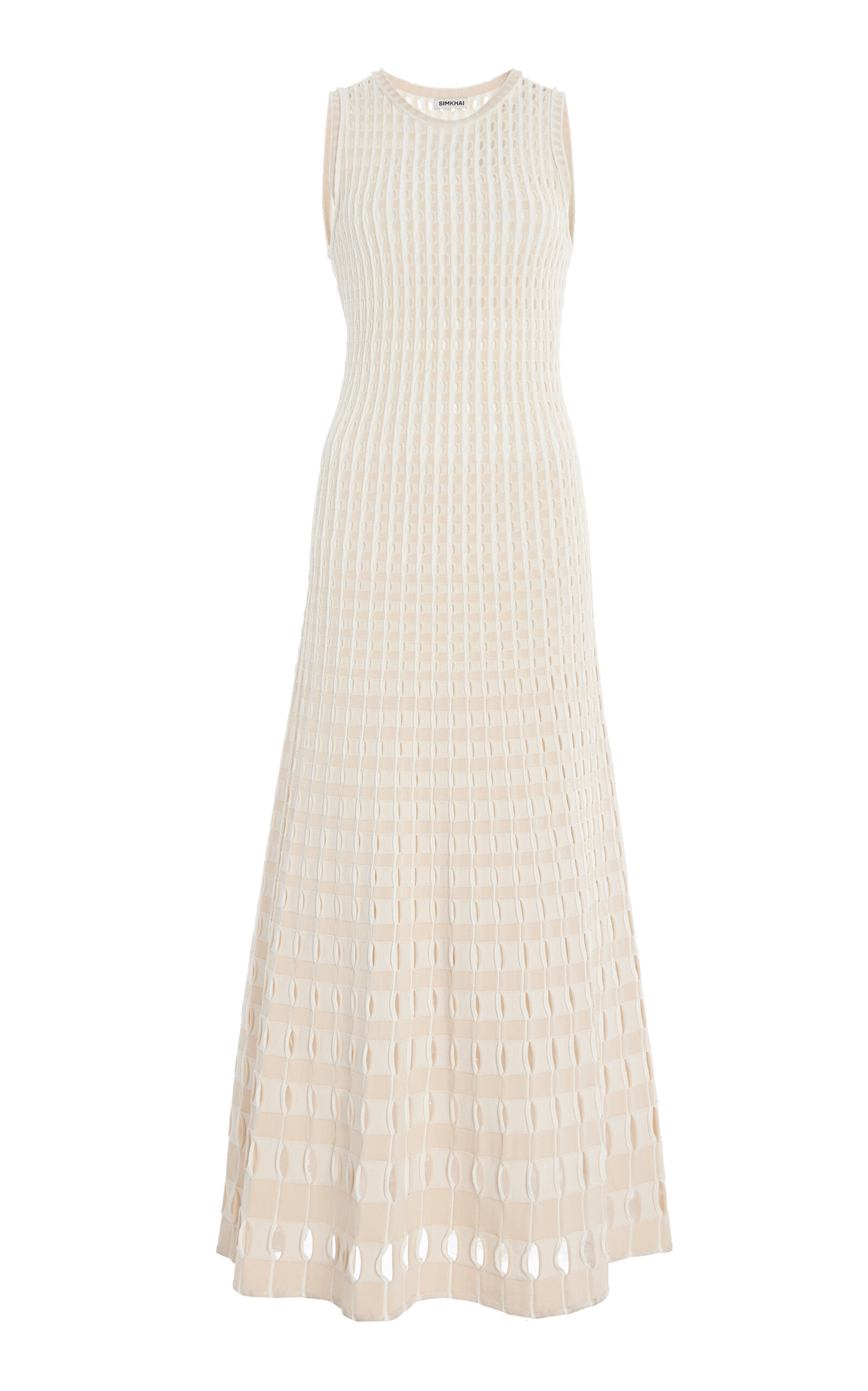 Shop Simkhai Zelma Maxi Dress In Off-white