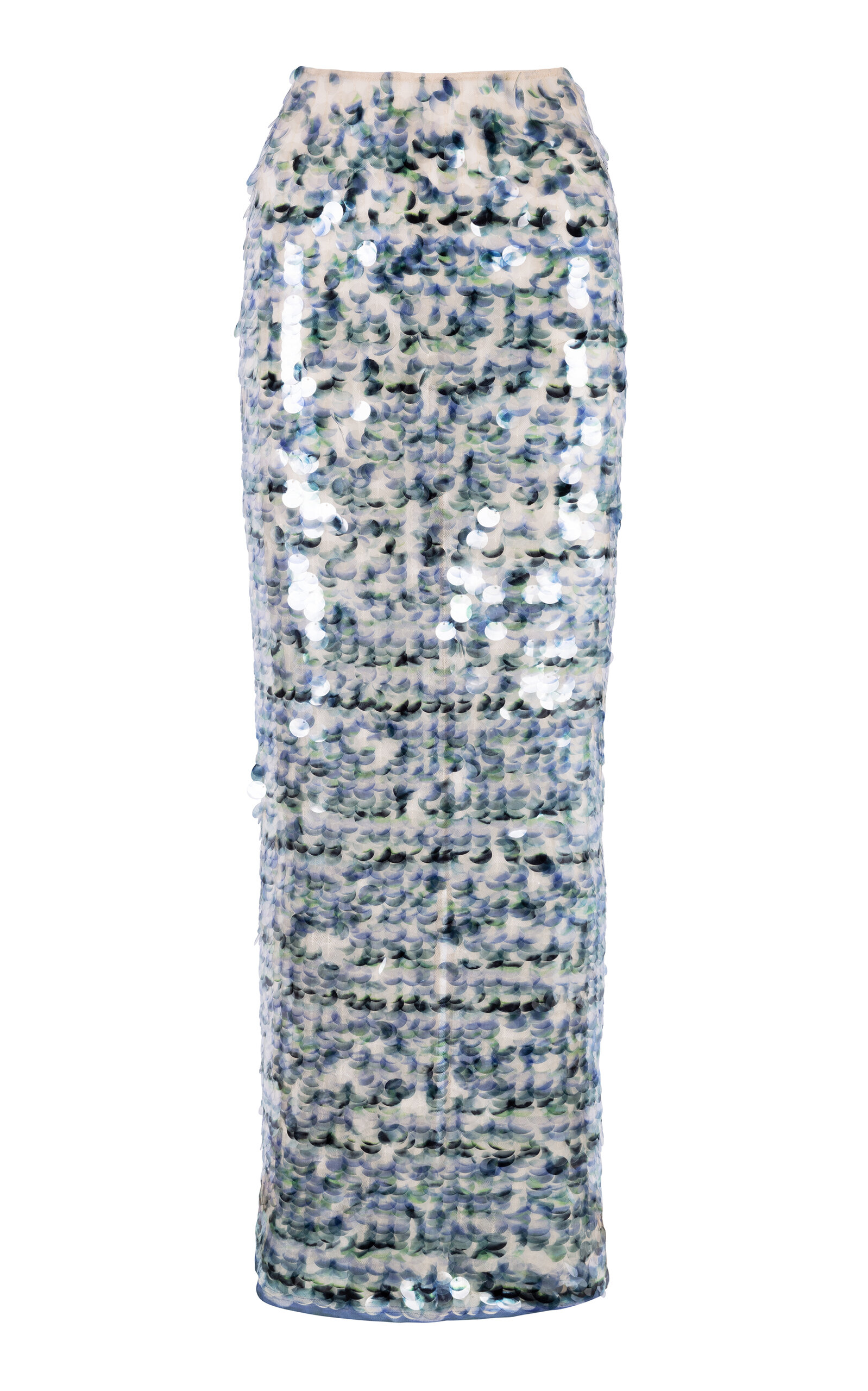 PARIS GEORGIA MERMAID SEQUINED KNIT MAXI SKIRT