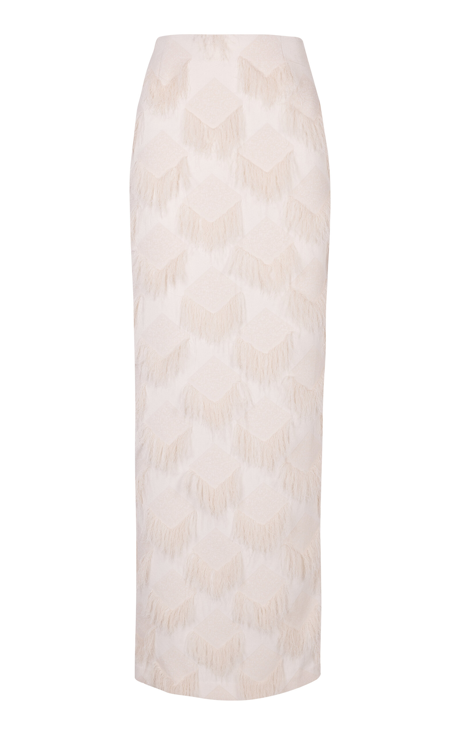 Paris Georgia Iona Fringed Jacquard Maxi Skirt