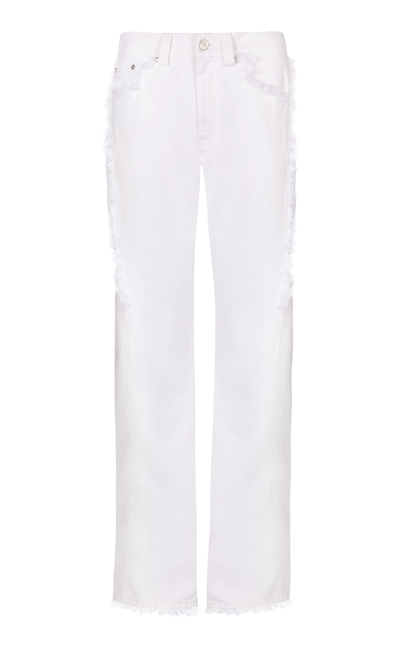 PARIS GEORGIA FRAY COTTON DENIM JEANS
