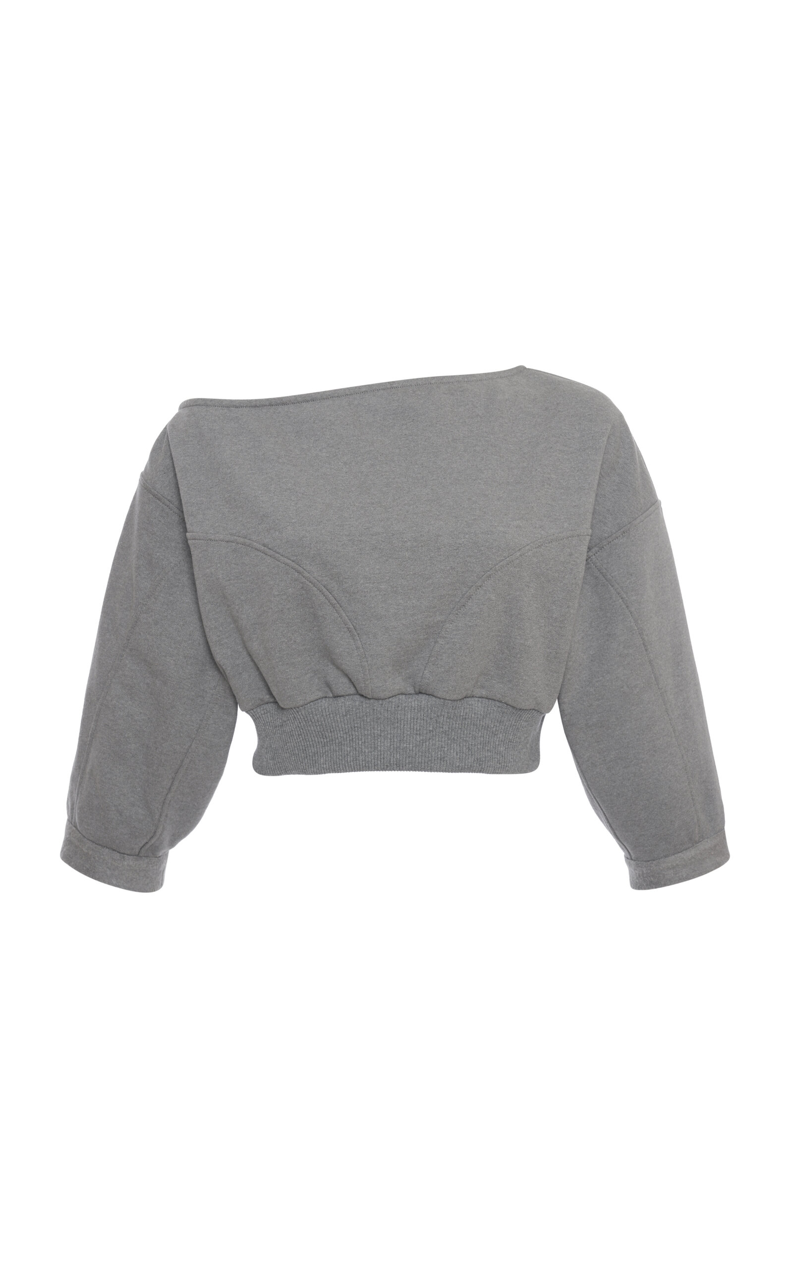 NENSI DOJAKA BETTY COTTON CROPPED SWEATSHIRT 