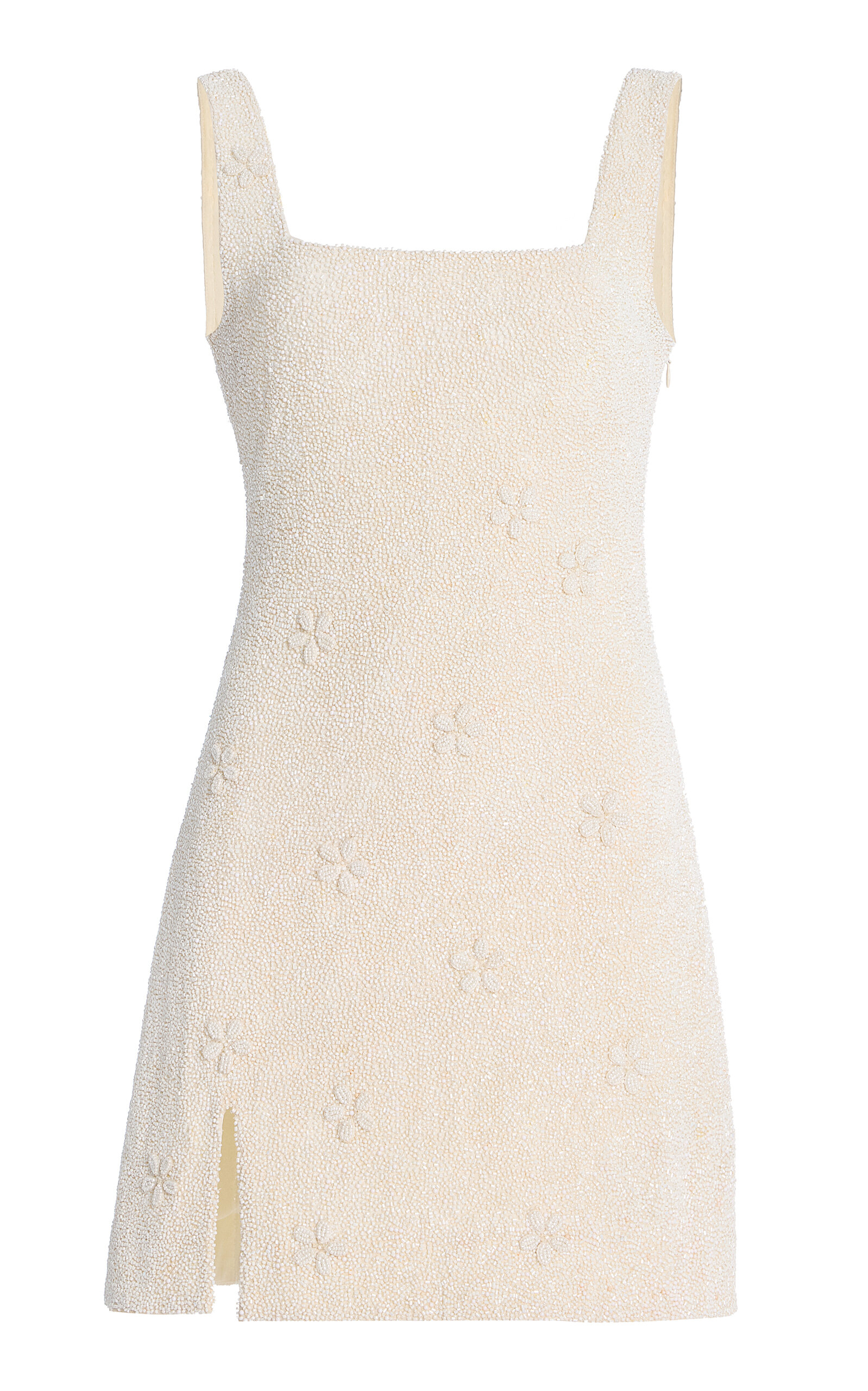 STAUD LE SABLE BEADED MINI DRESS