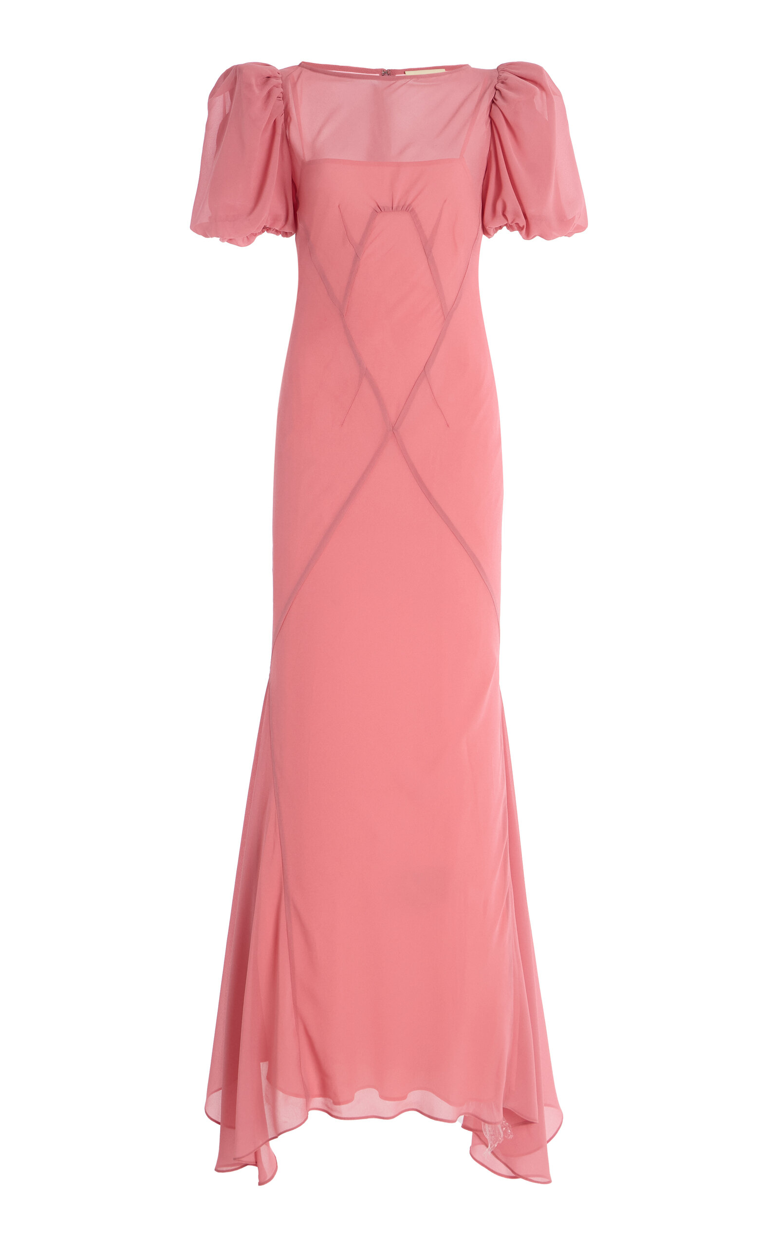 De La Vali Sabia Chiffon Maxi Dress