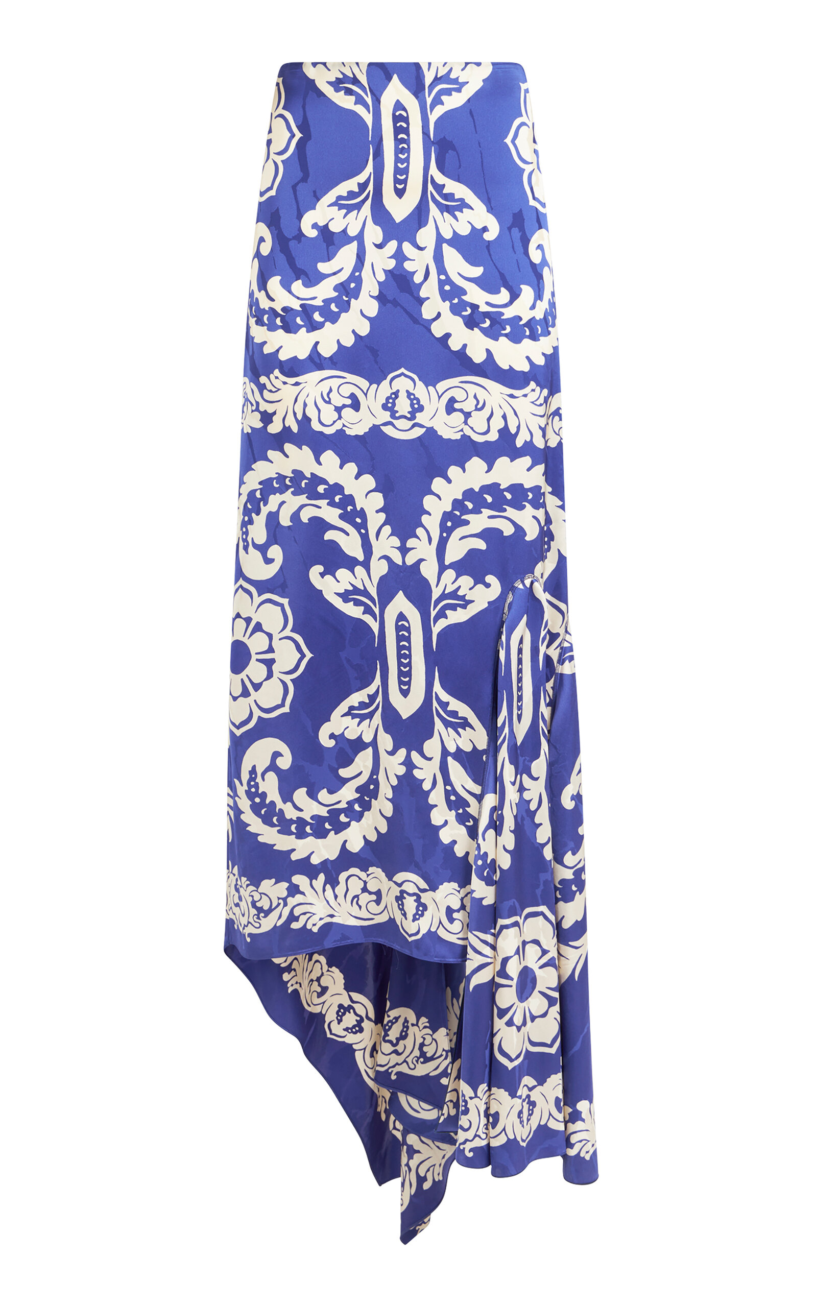 Etro Satin Maxi Skirt - Blue