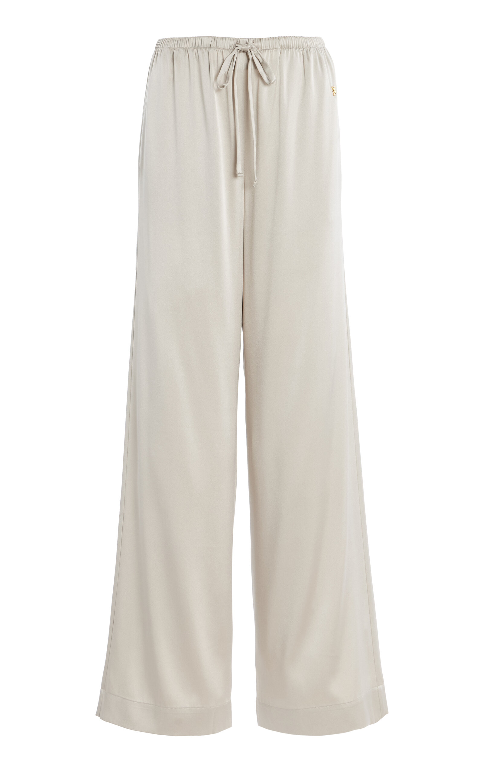 Éterne Brody Stretch-Silk Wide-Leg Pants