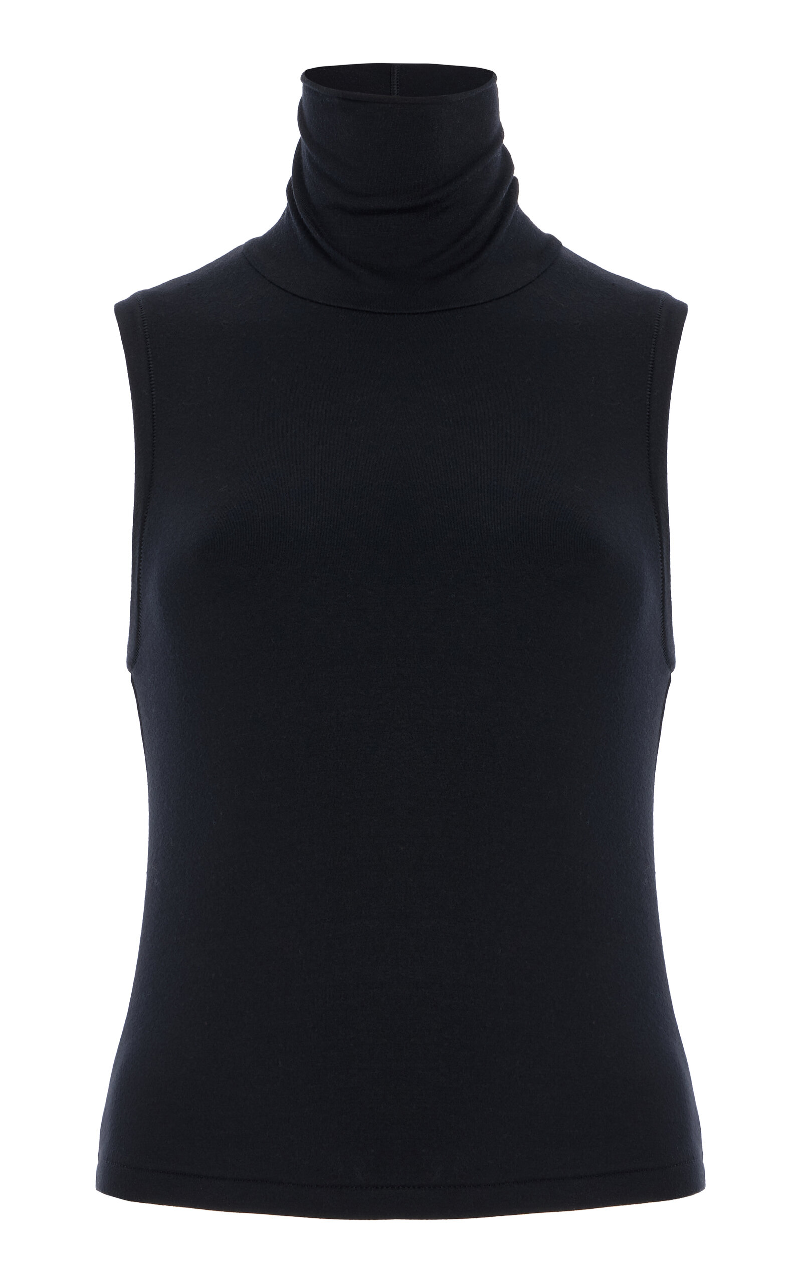 Éterne Harlow Modal Turtleneck Tank Top - Black - Women's Clothing