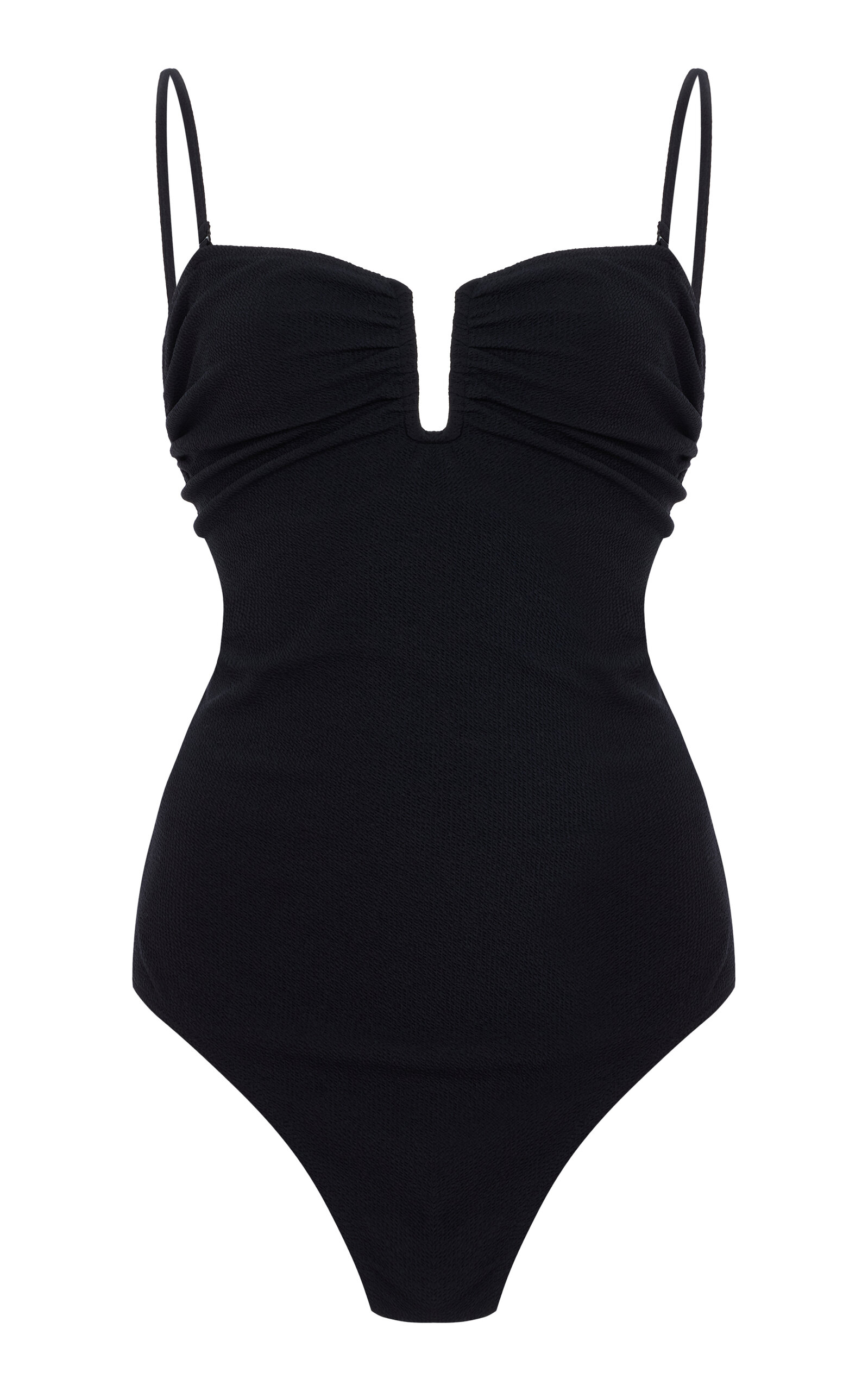 By Malene Birger Cocesa Ruched Bustier One-Piece Swimsuit - Black