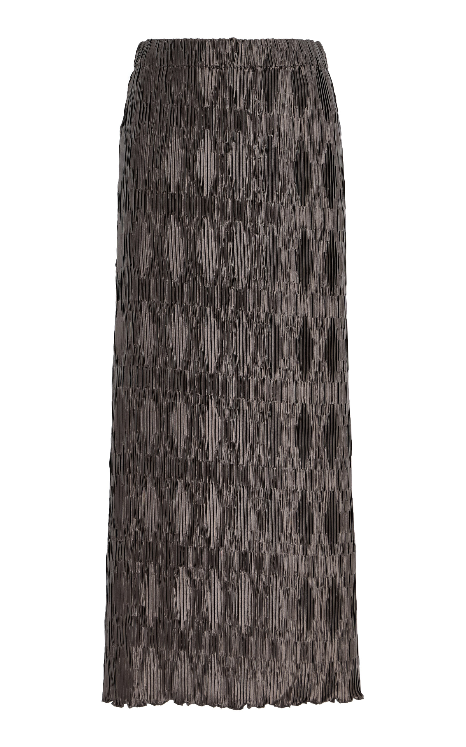 Shop By Malene Birger Exclusive Elias Crinkled Satin Maxi Skirt In Silver