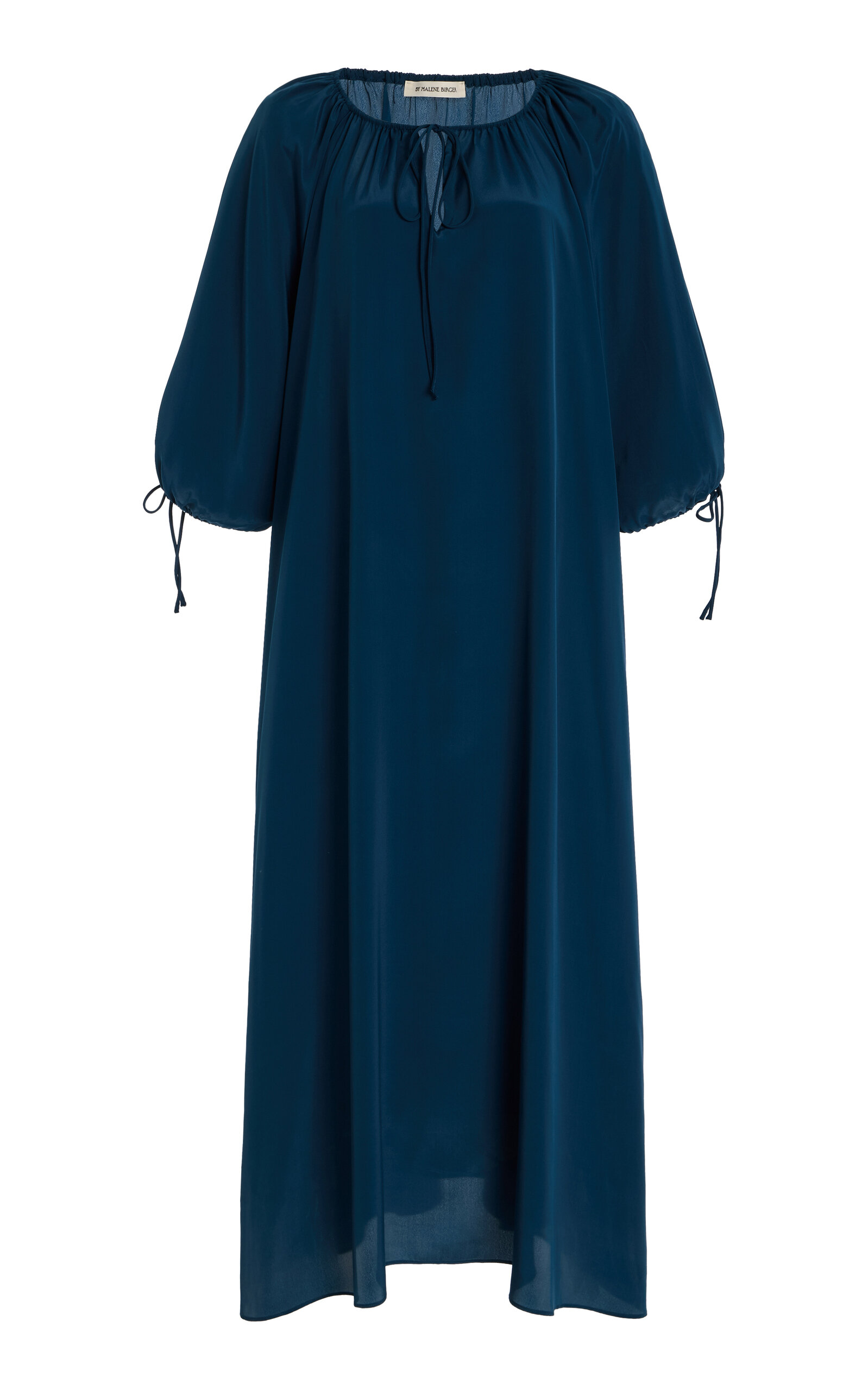 By Malene Birger Exclusive Riviera Lily Crepe Maxi Dress In Blue