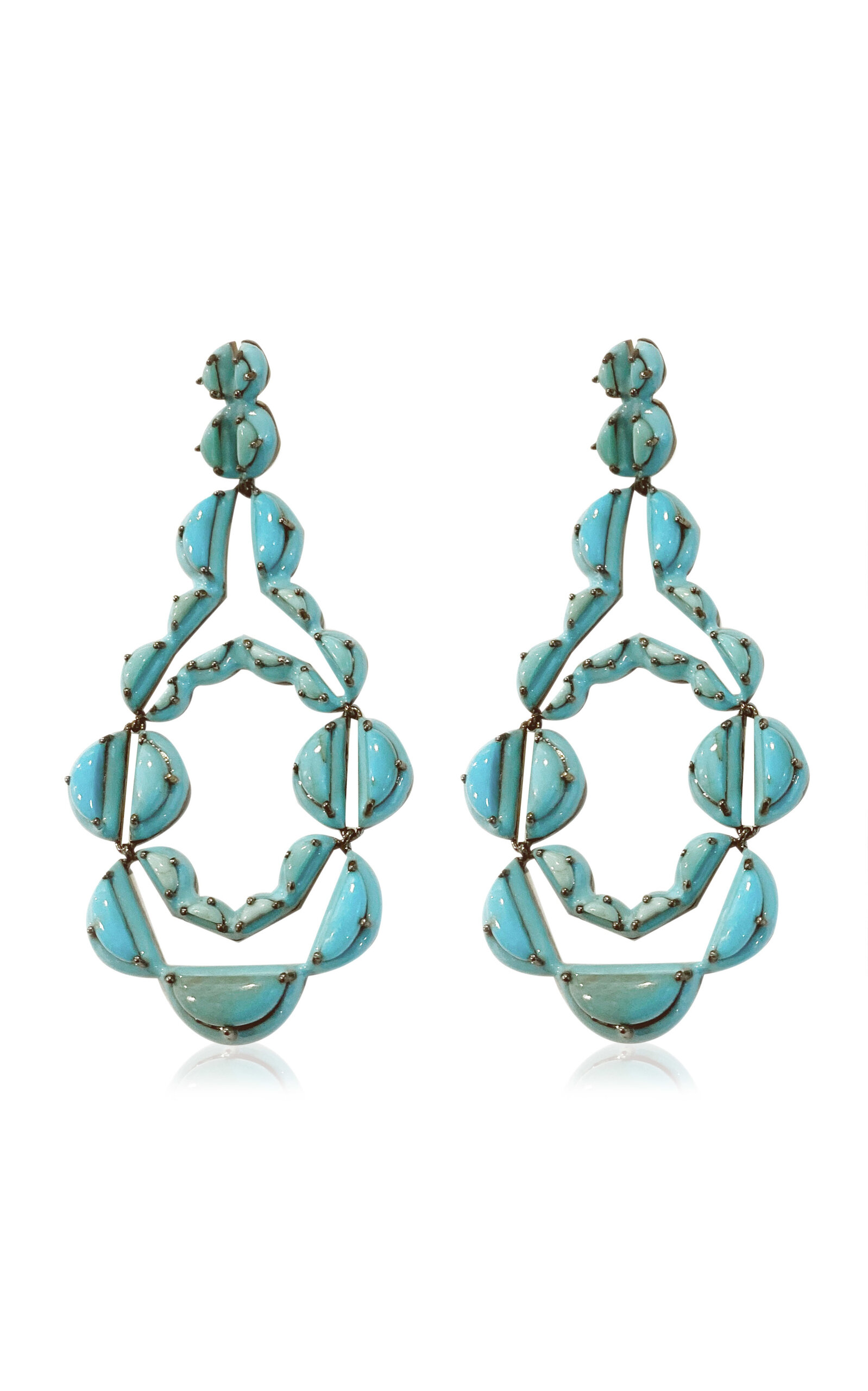 Nak Armstrong Nakard Vienna Sterling Silver Turquoise Earrings - Blue - OS - Moda Operandi