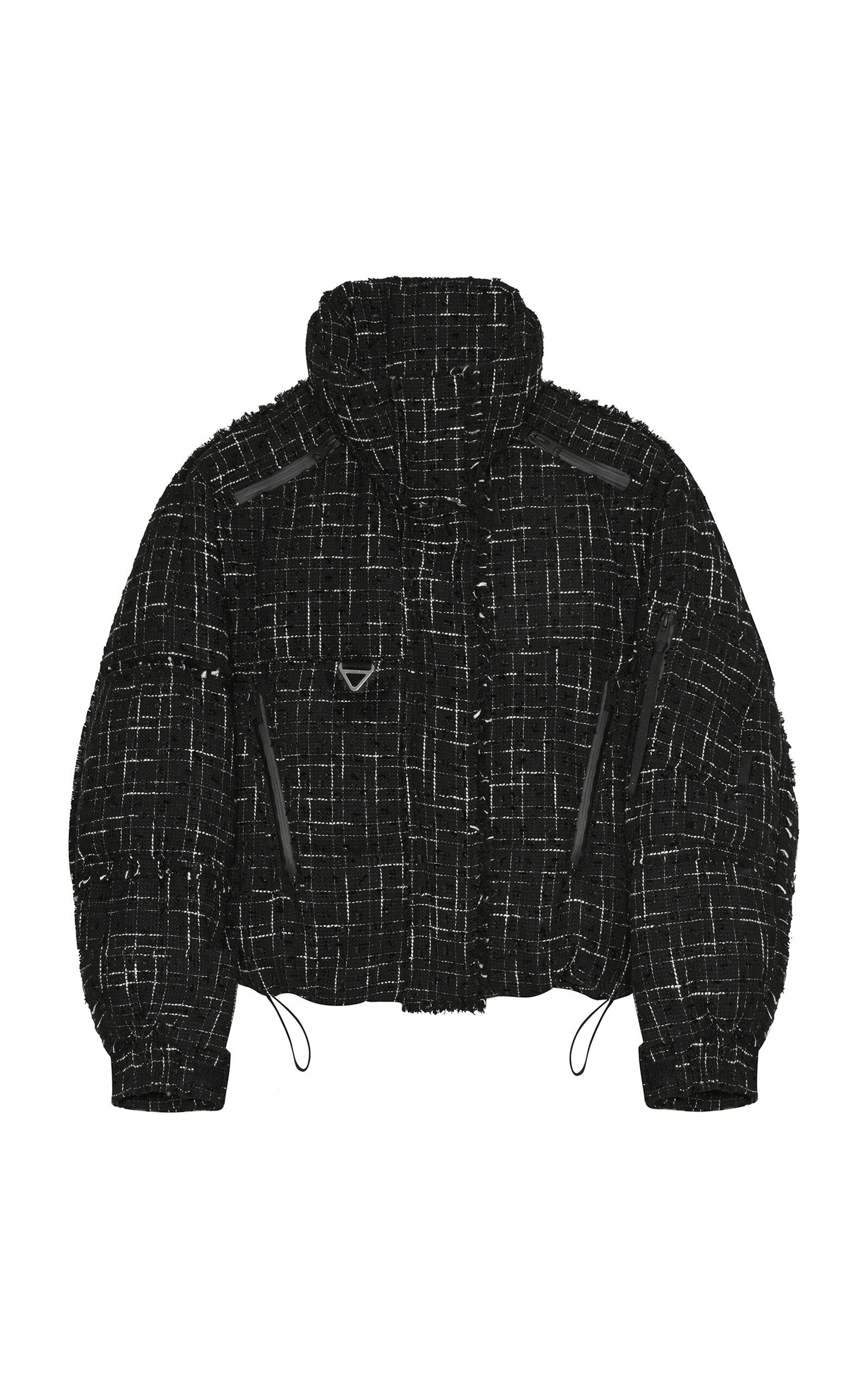 Shoreditch Ski Club Diana Leah Puffer Jacket In Black,white
