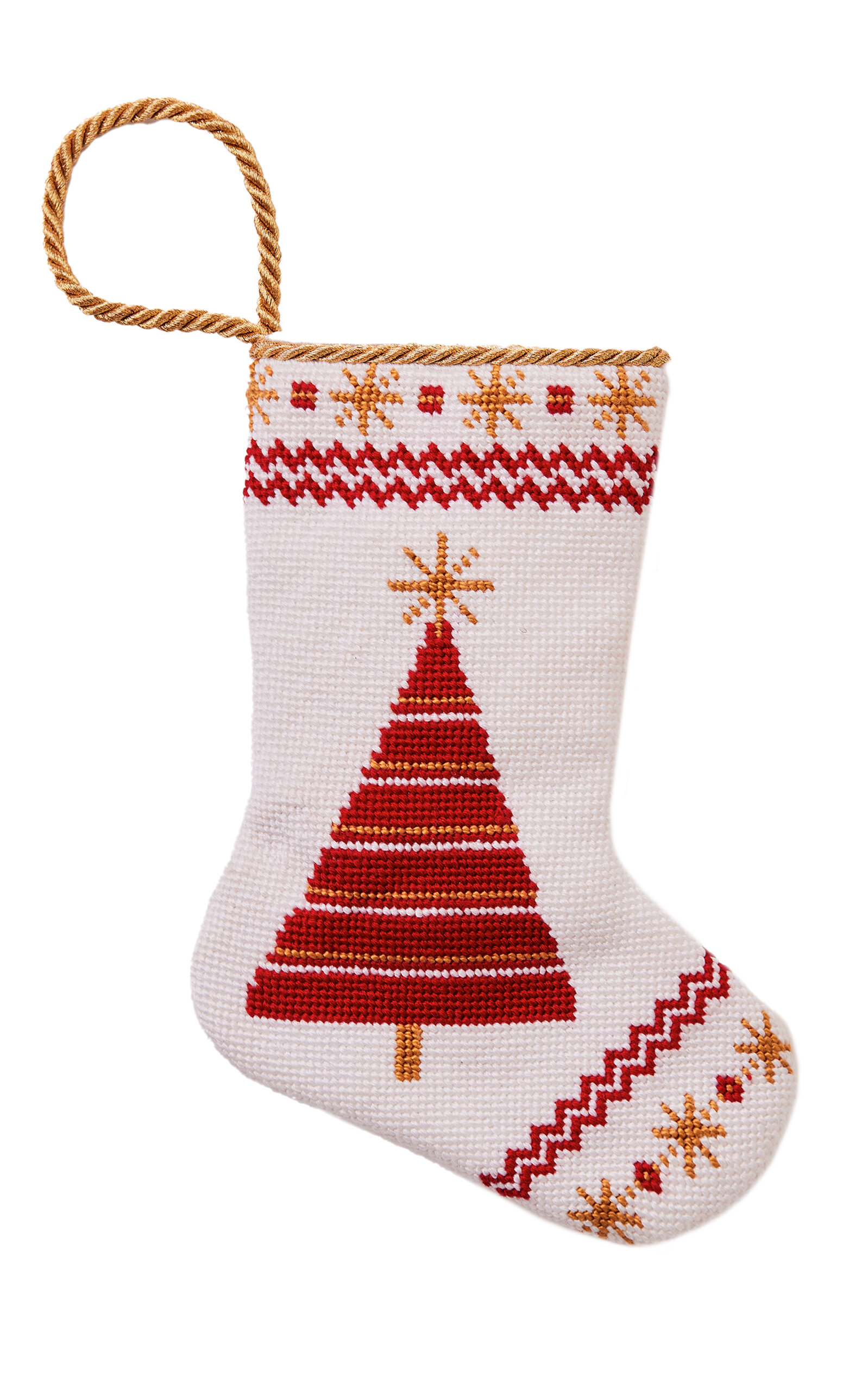 Bauble Stockings Set-of-Two Brightly Shining Tree Bauble Stocking - White
