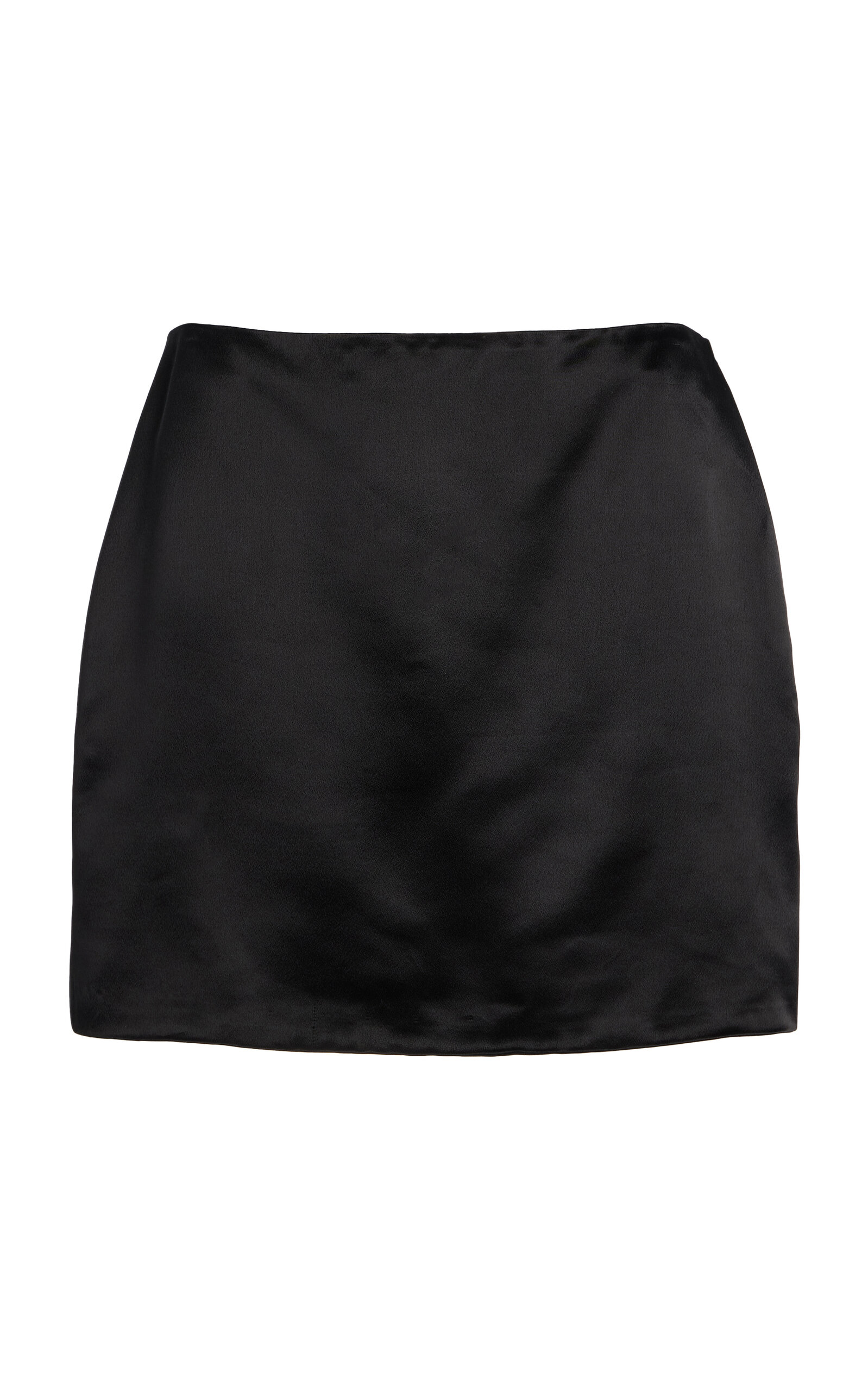 Shiloh Wet-Look Satin Miniskirt