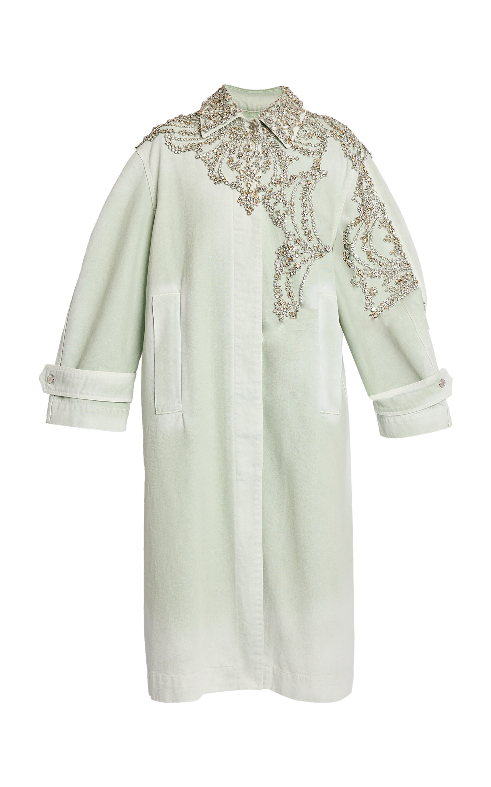 ERDEM EMBROIDERED COTTON COAT
