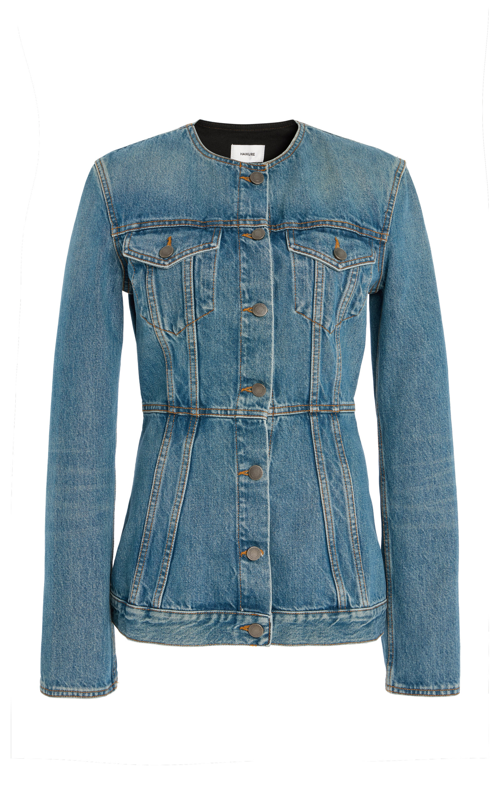 Haikure Blue Temple Jacket In Medium Wash