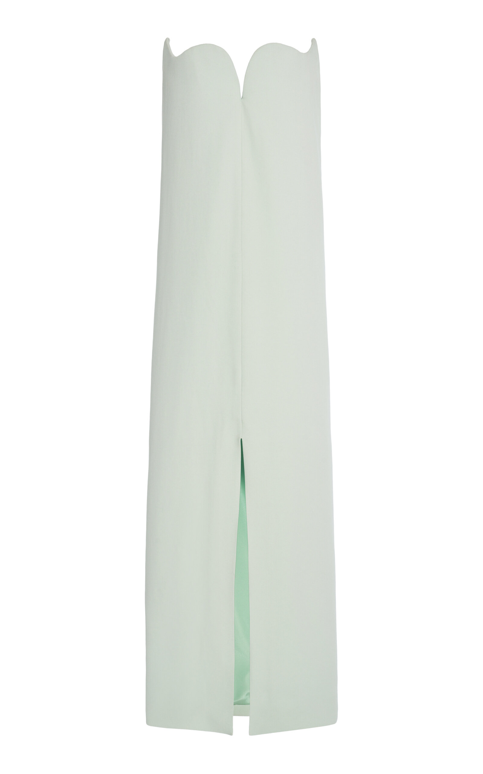 Del Core Sculpted Crepe Midi Dress - Green