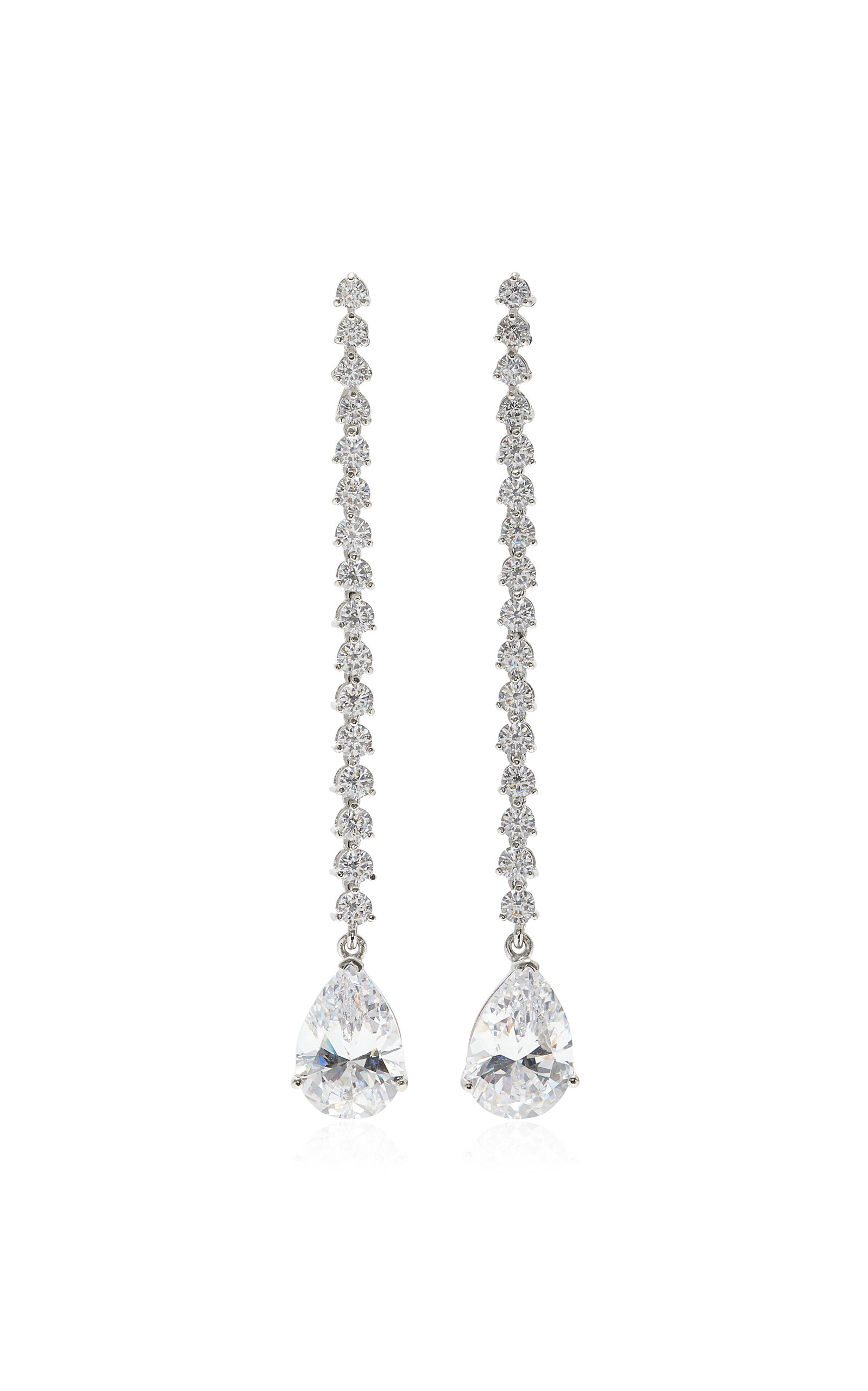 Anabela Chan 18k White Gold Diamond Earrings In White