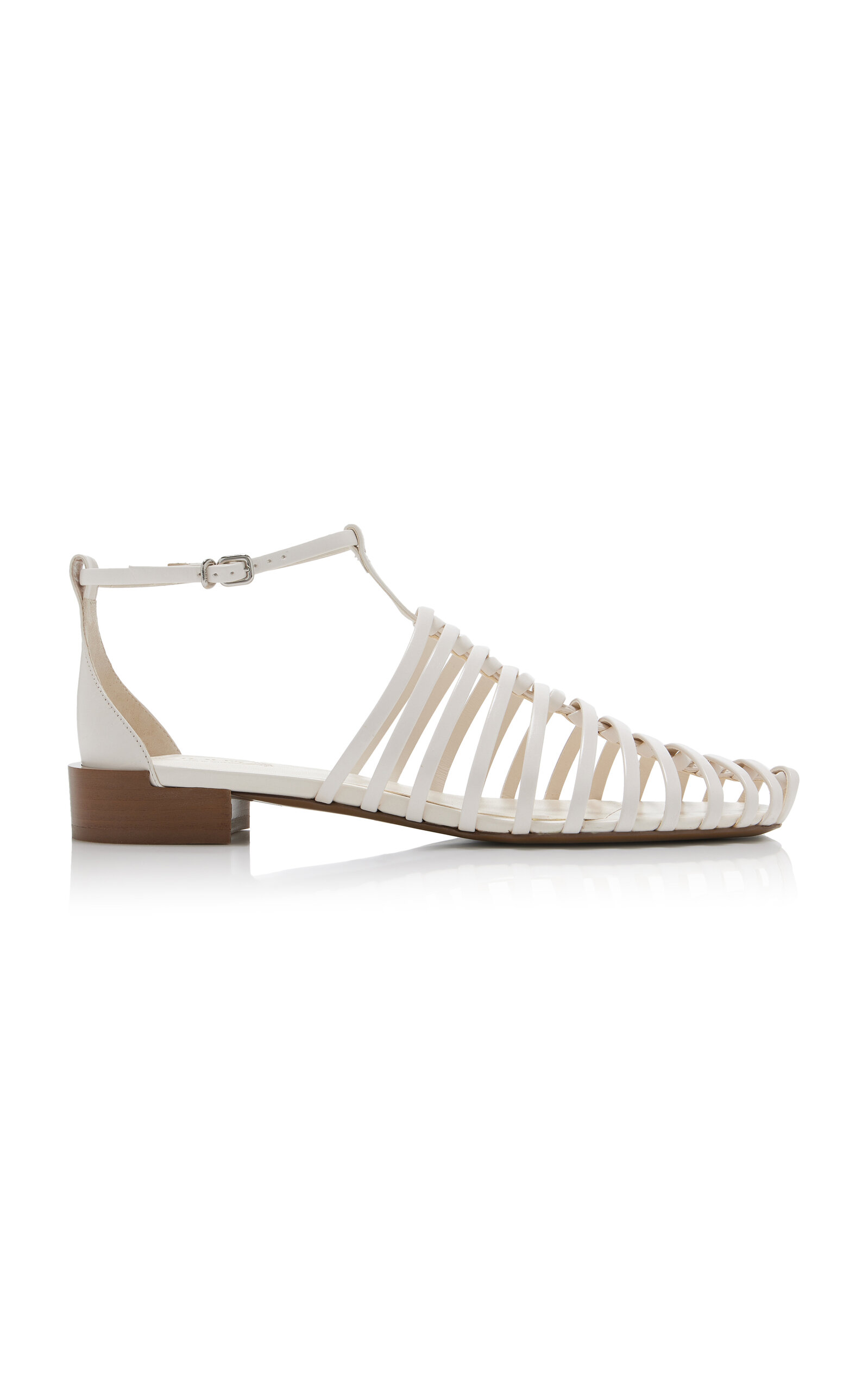 Tod's Leather Sandals In White
