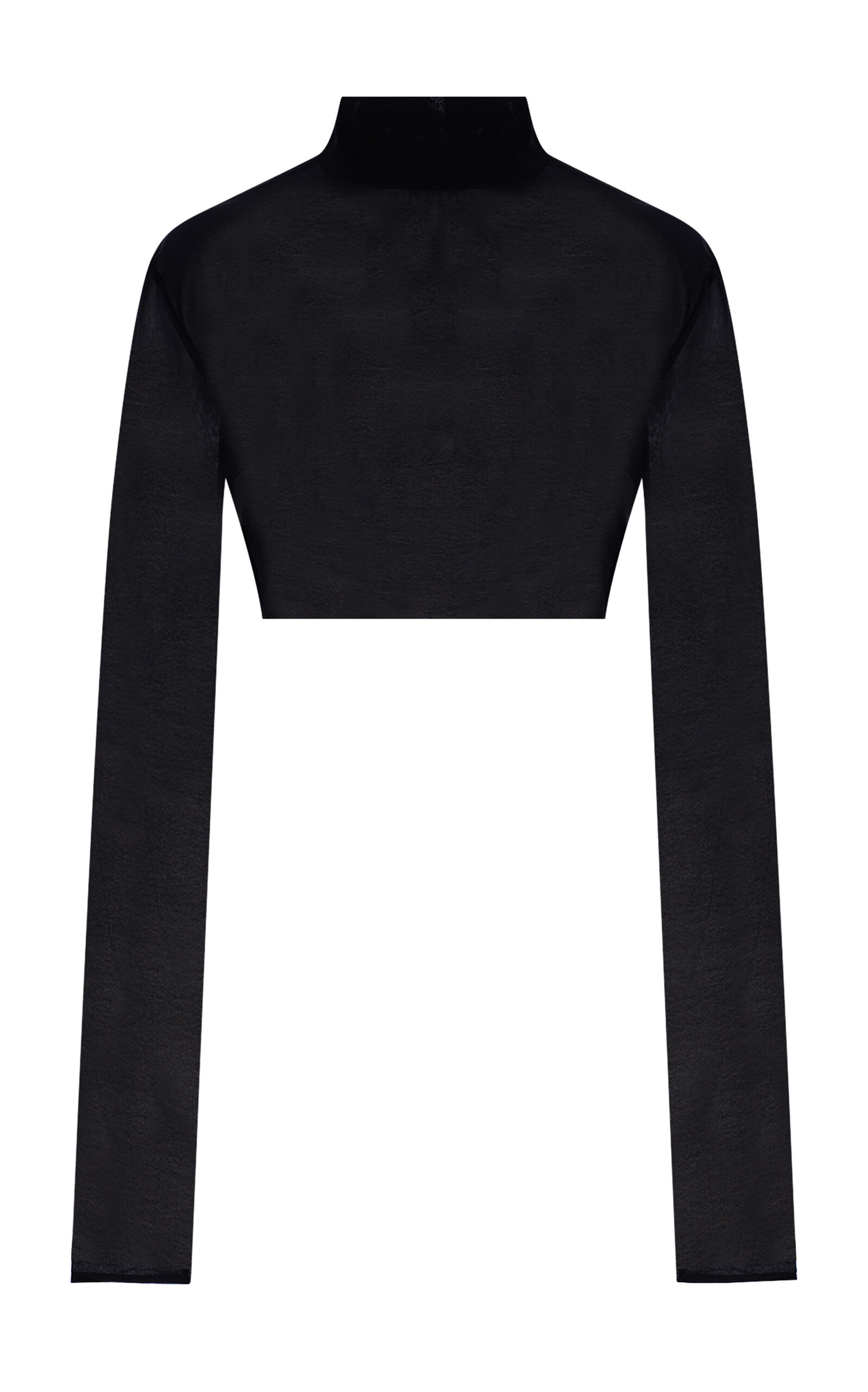 The New Arrivals Ilkyaz Ozel Nia Crepe Jersey Crop Top
