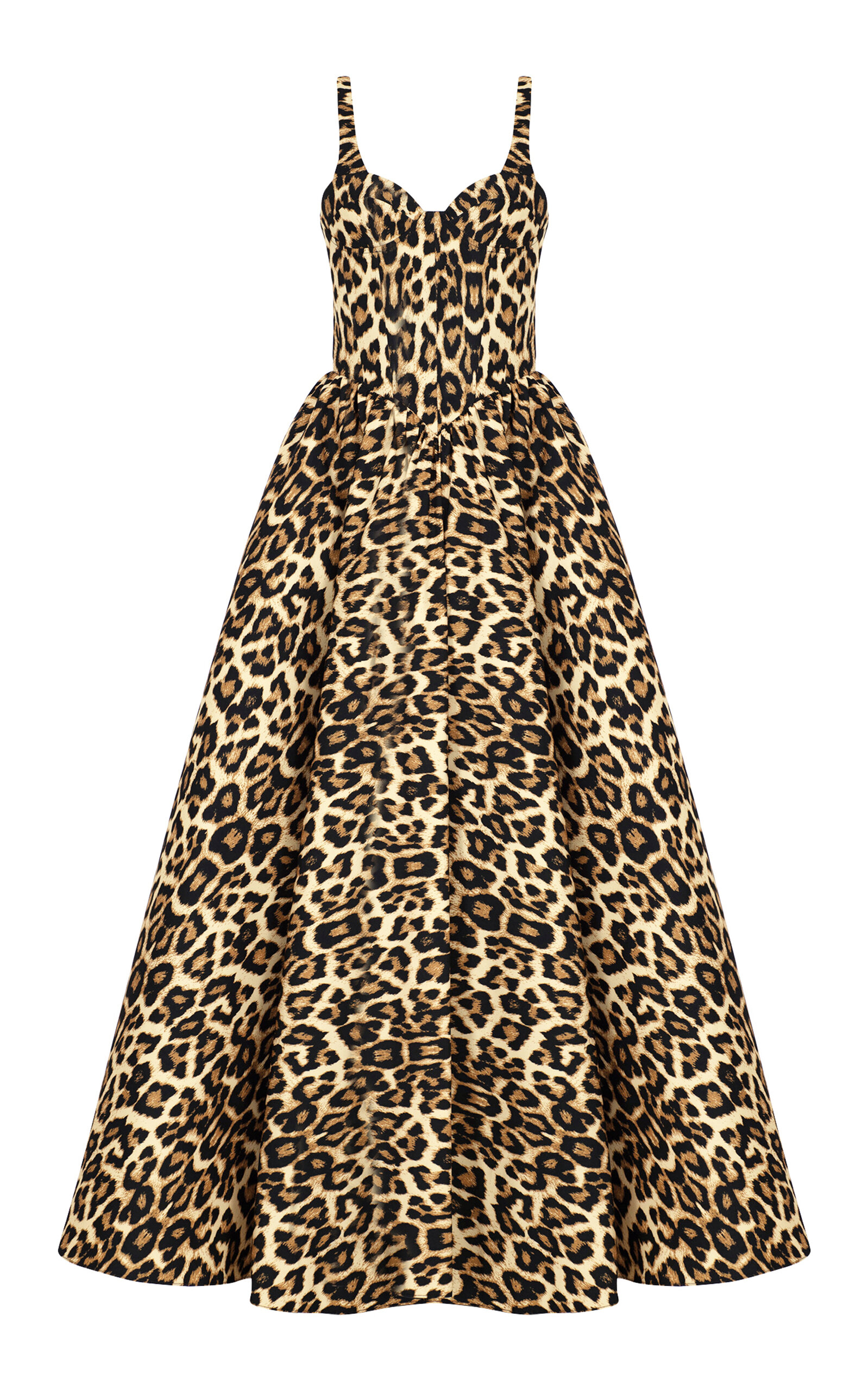 The New Arrivals Ilkyaz Ozel Ophelia Animal-print Crepe Ball Gown In Brown