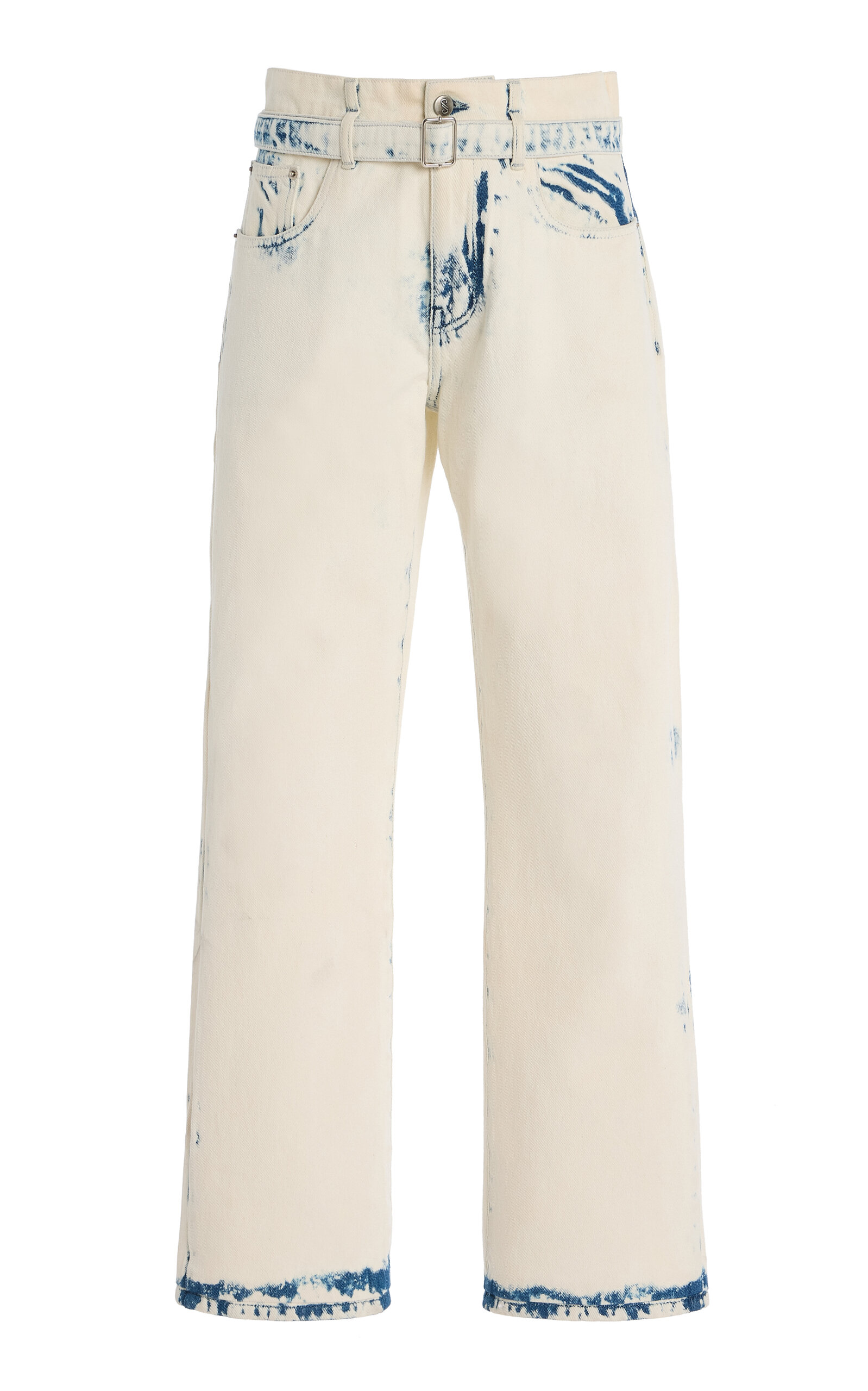 Proenza Schouler Ellsworth Bleached Cropped Boyfriend Jeans