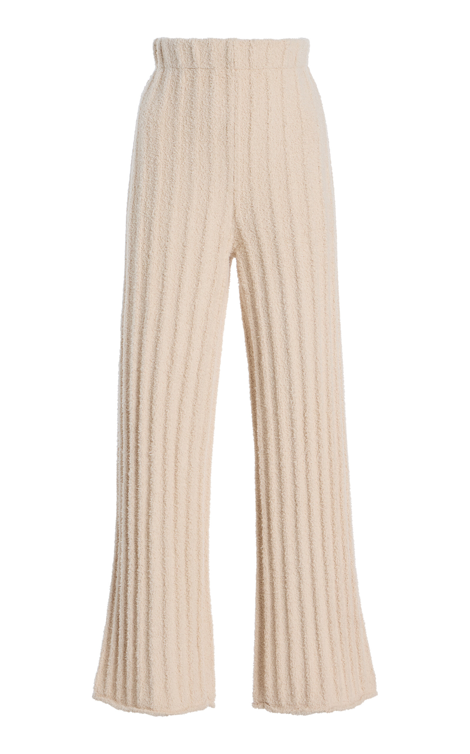 Textured-Knit Cotton-Blend Pants