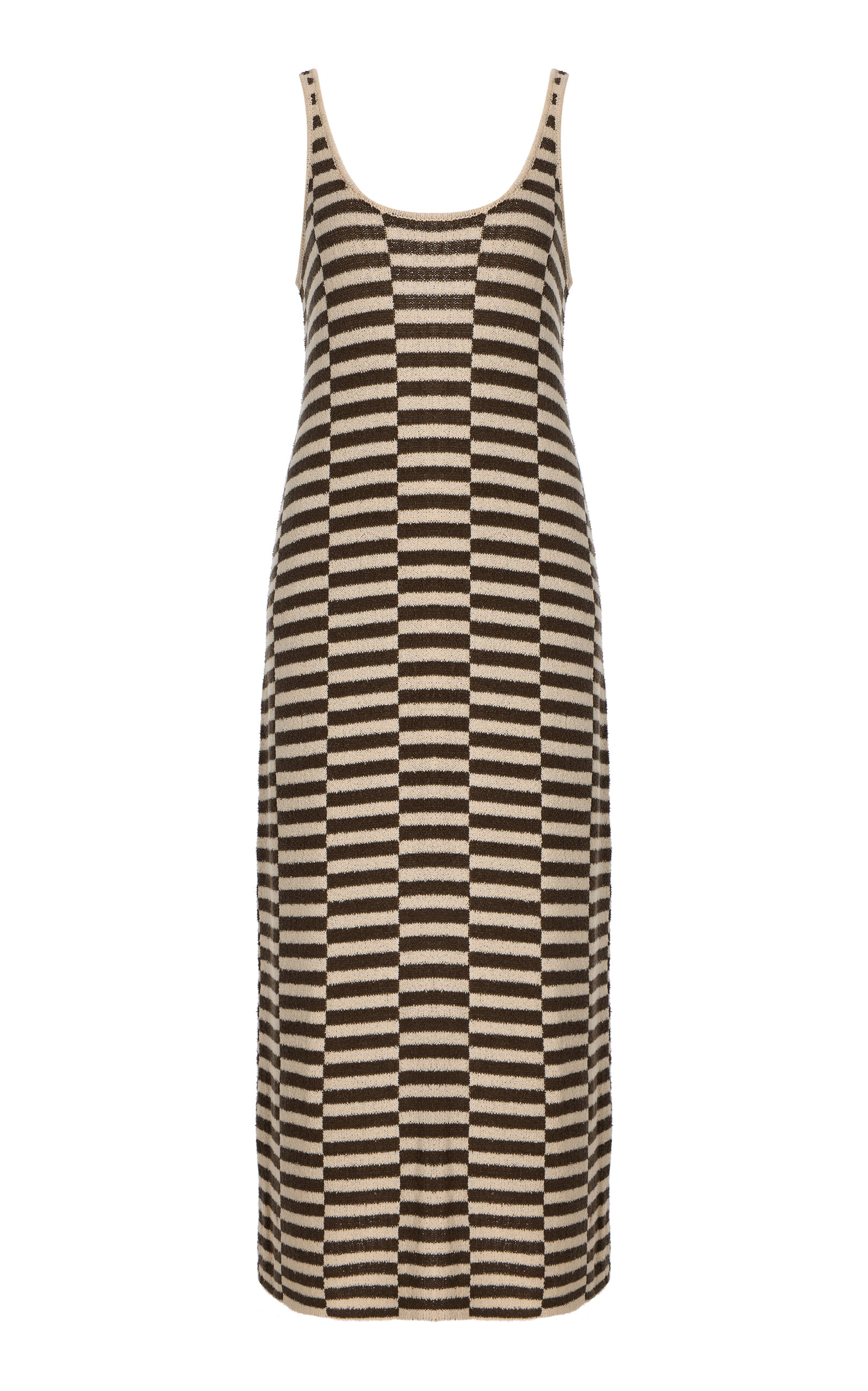 Textured-Knit Cotton-Blend Dress