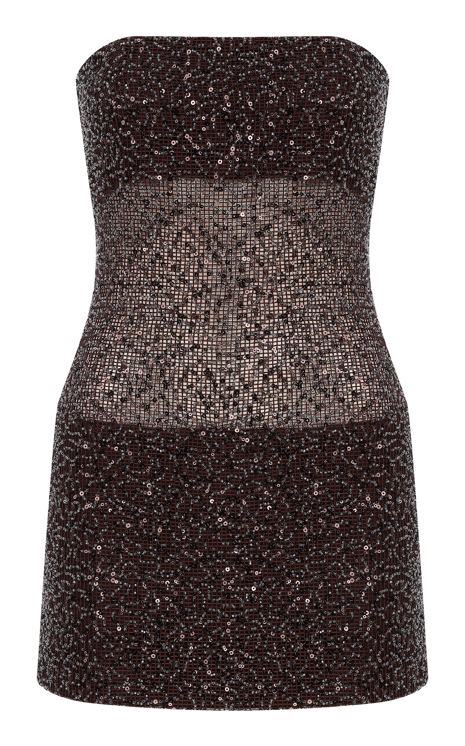 ILA. Lisa Sequined Mini Dress - Brown