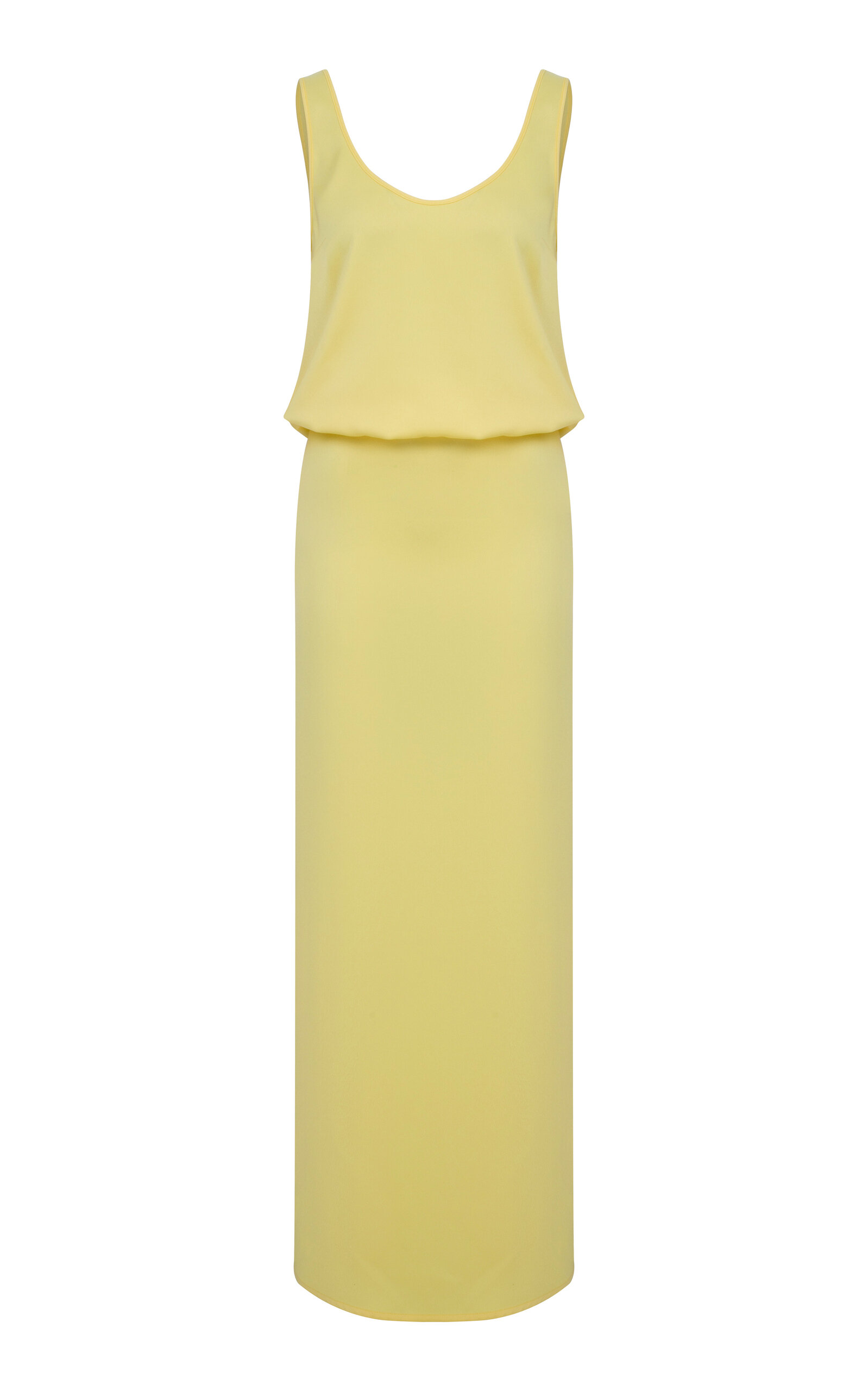 . Hilda Draped Satin Maxi Dress