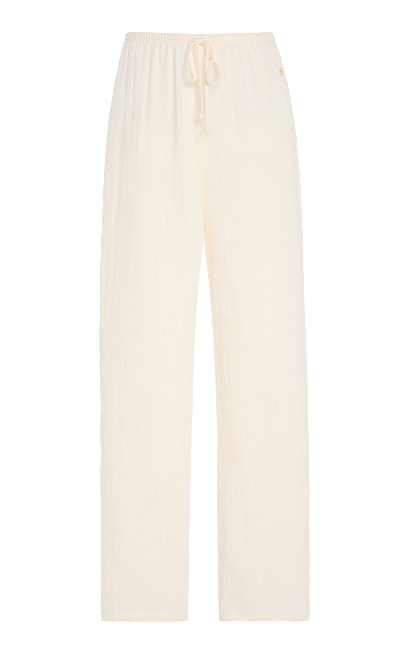 Shop Éterne Brody Cotton Pants In Ivory