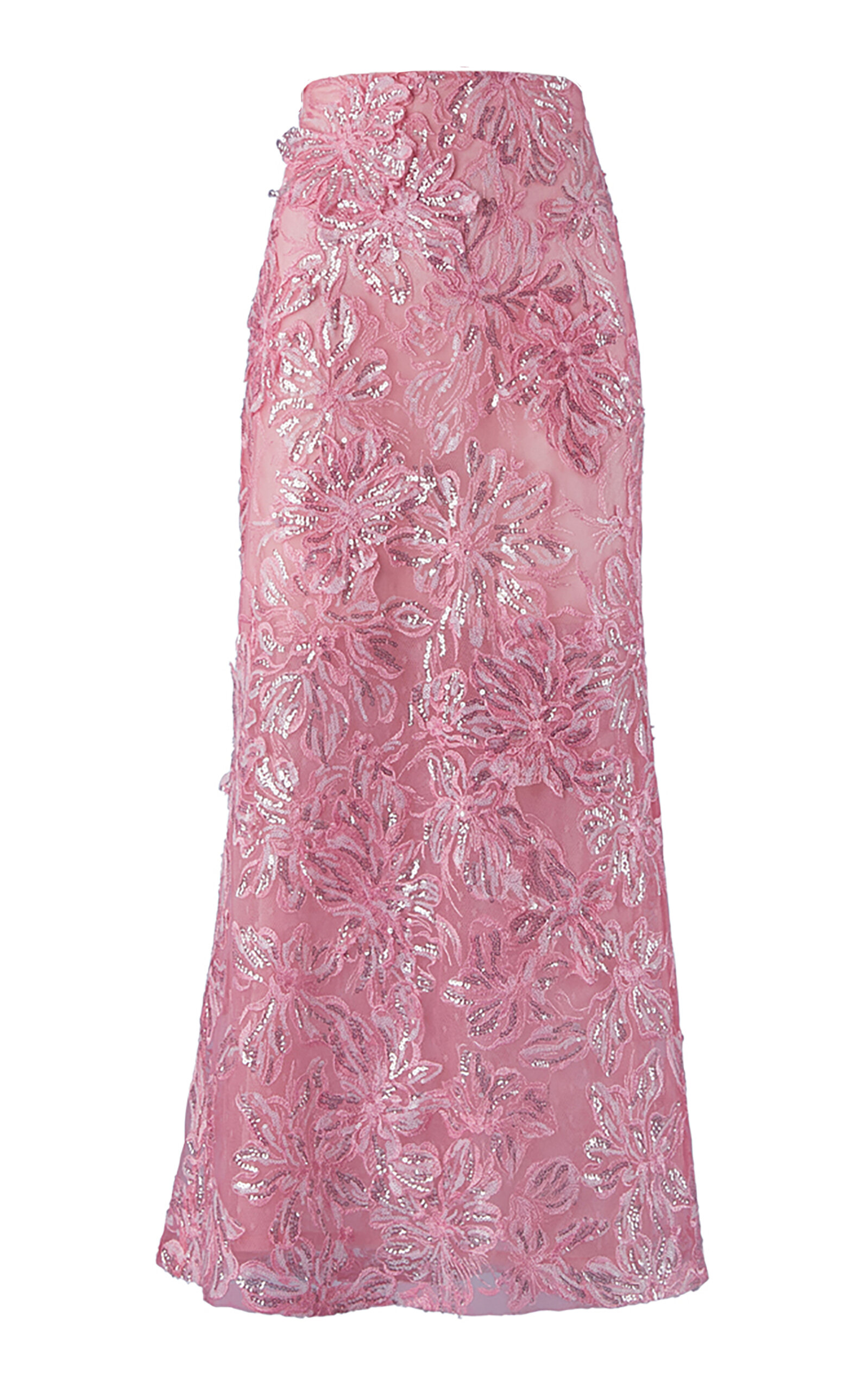 Silvia Tcherassi Astrid Appliquéd Midi Skirt