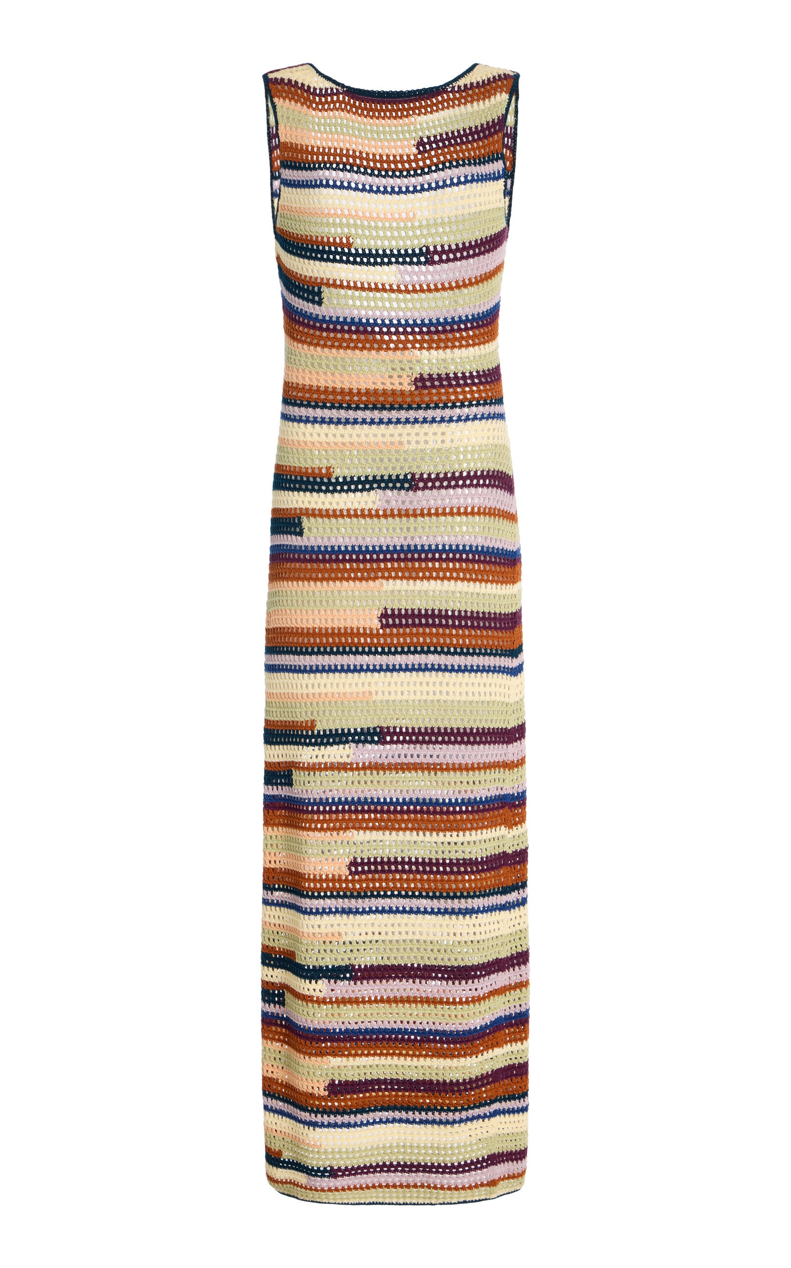 ESCVDO Exclusive Open-Back Knitted Maxi Dress - Multi - XS