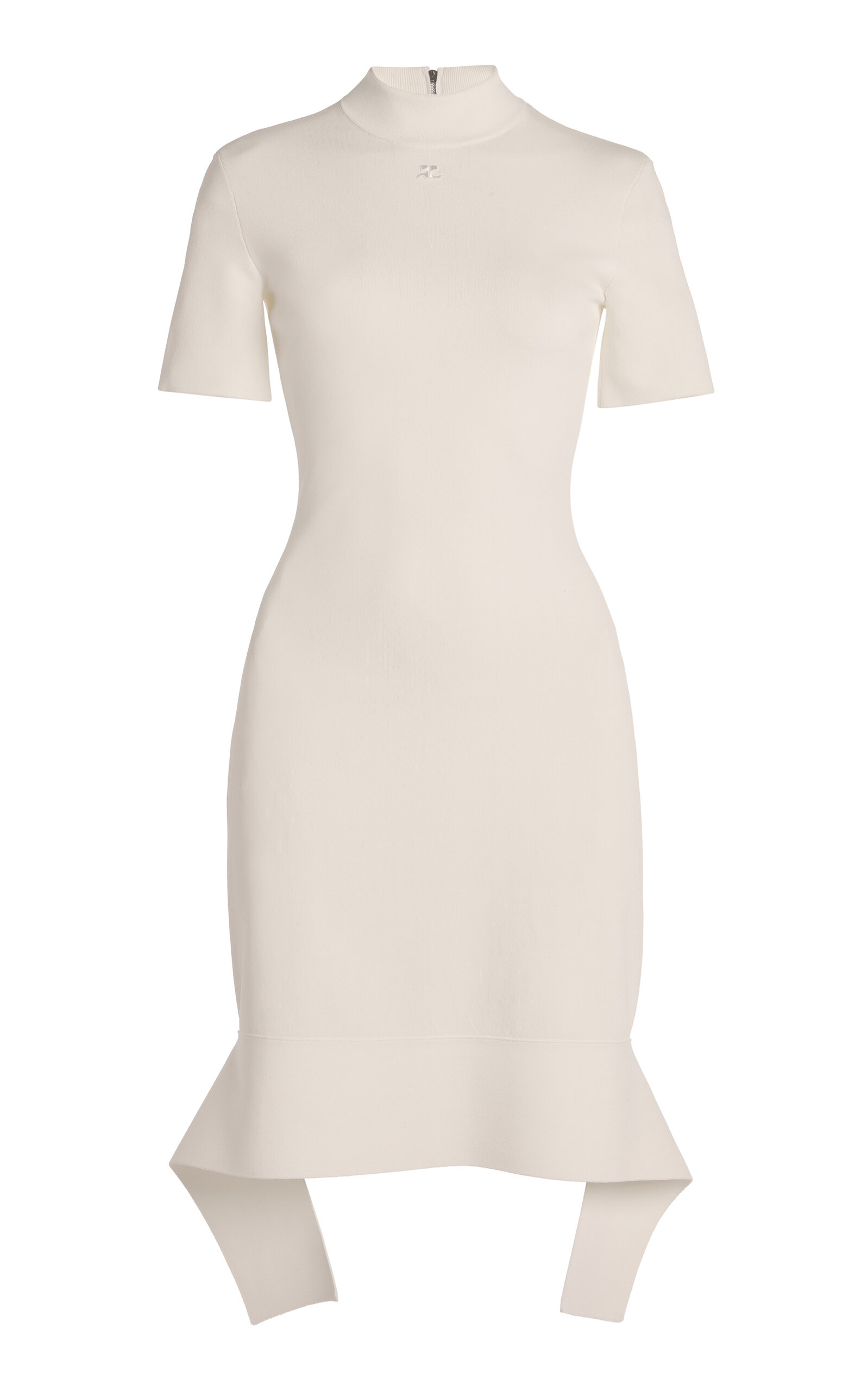 Courrèges Scuba-Crepe Knit Mini Dress