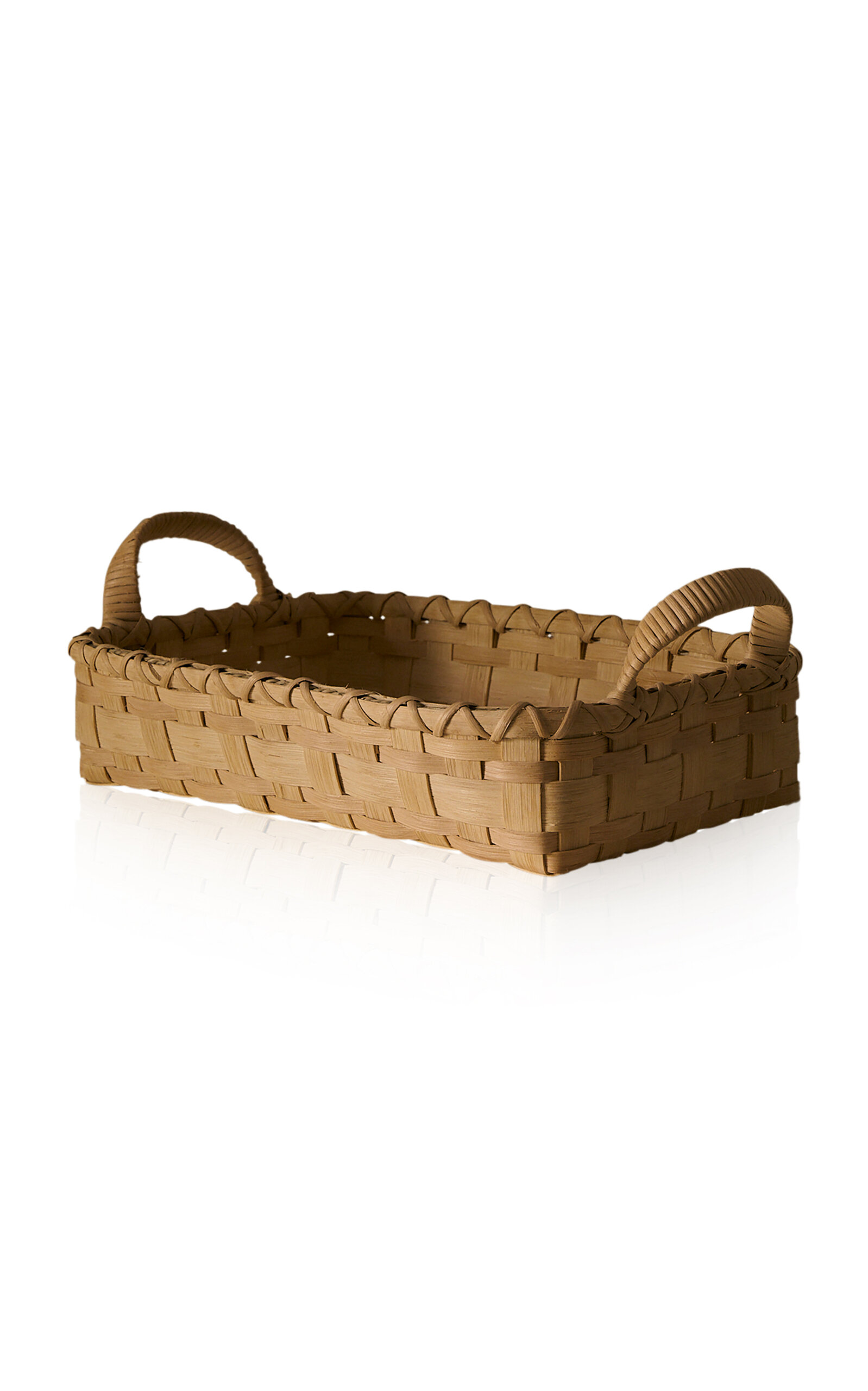 UNDERWATER WEAVING STUDIO Folk Fleur Rattan Tray - Neutral