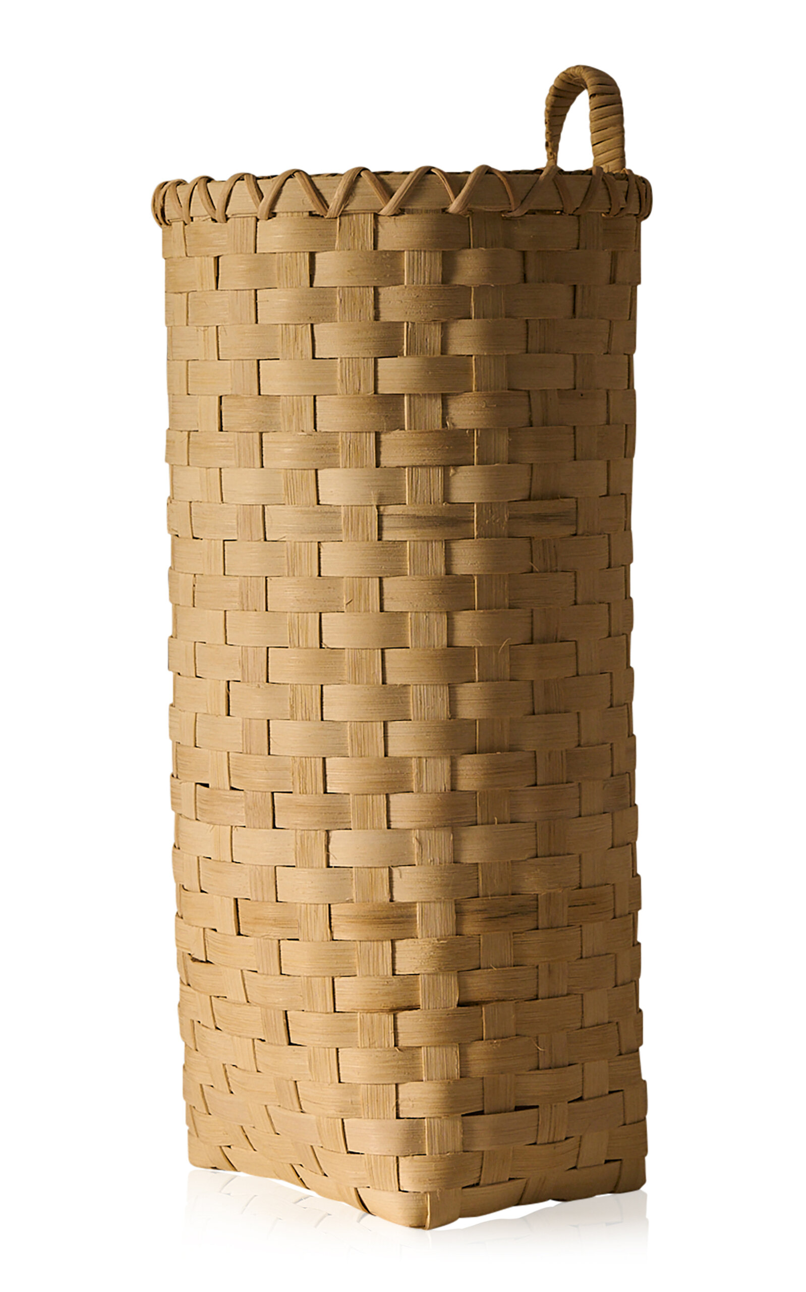 Underwater Weaving Studio Long Stem Rattan Basket In Neutral