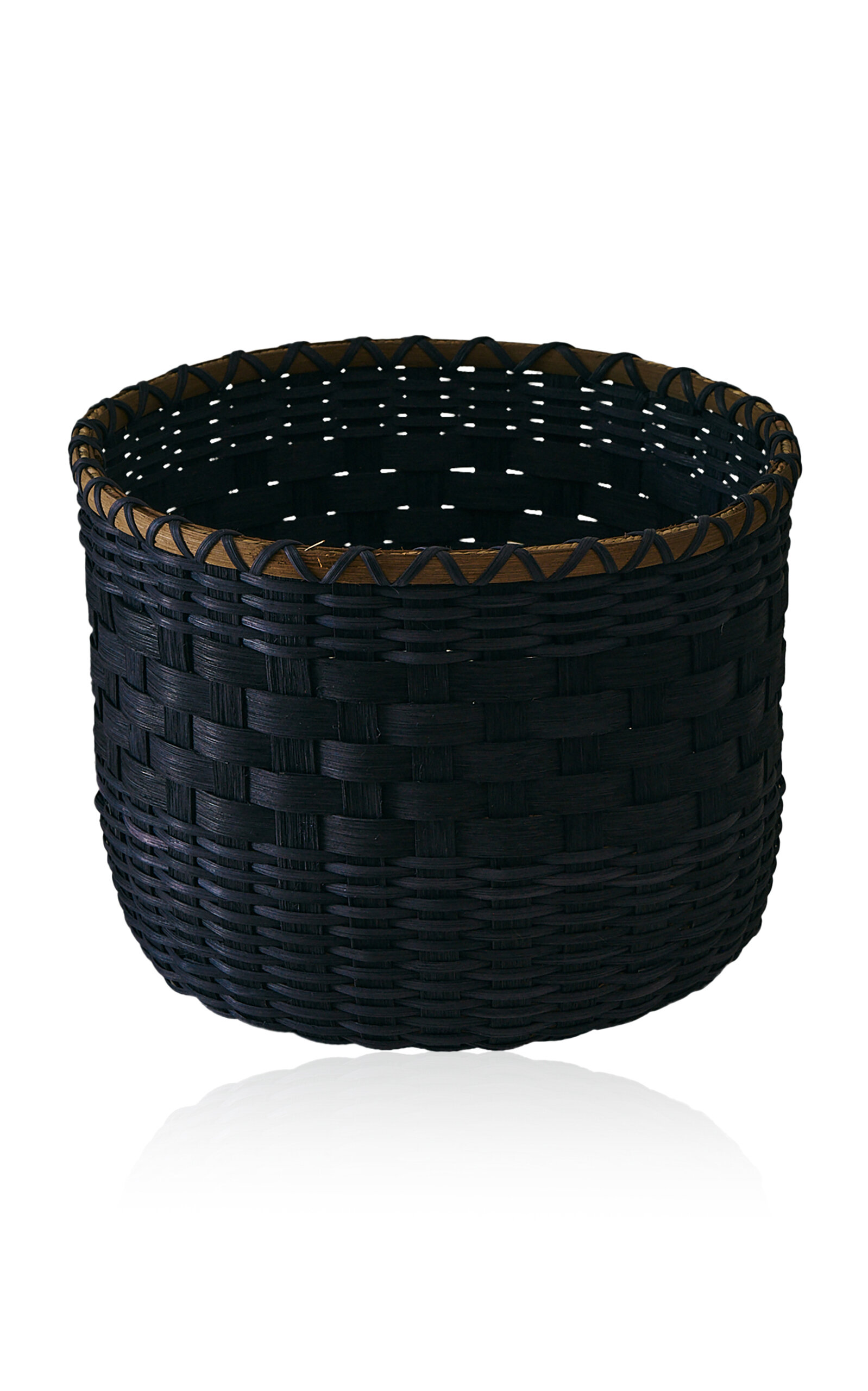 Underwater Weaving Studio Tuesday Evening Rattan Basket In Black
