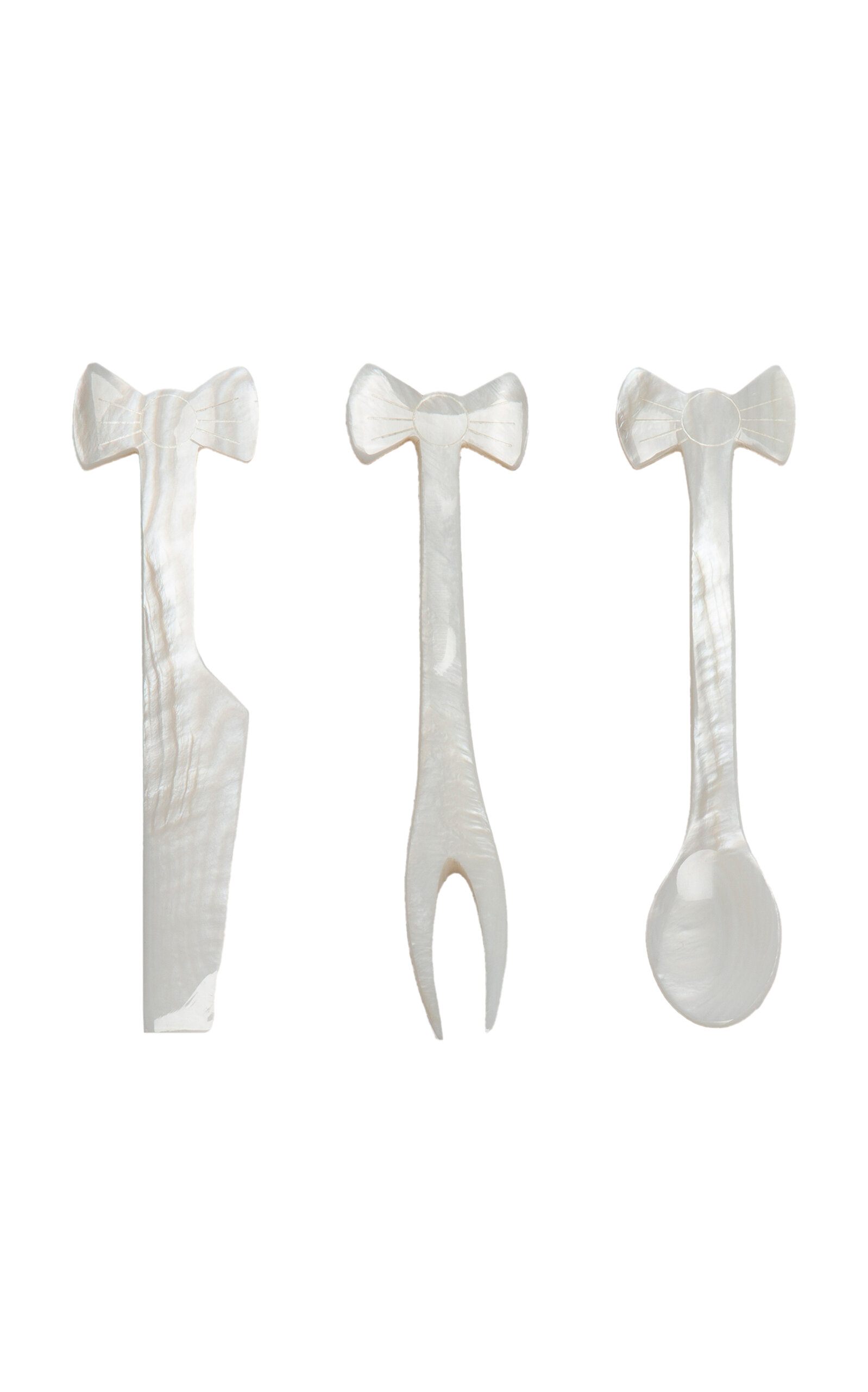 Gohar World Set-of-three Bow Serving Set In N,a