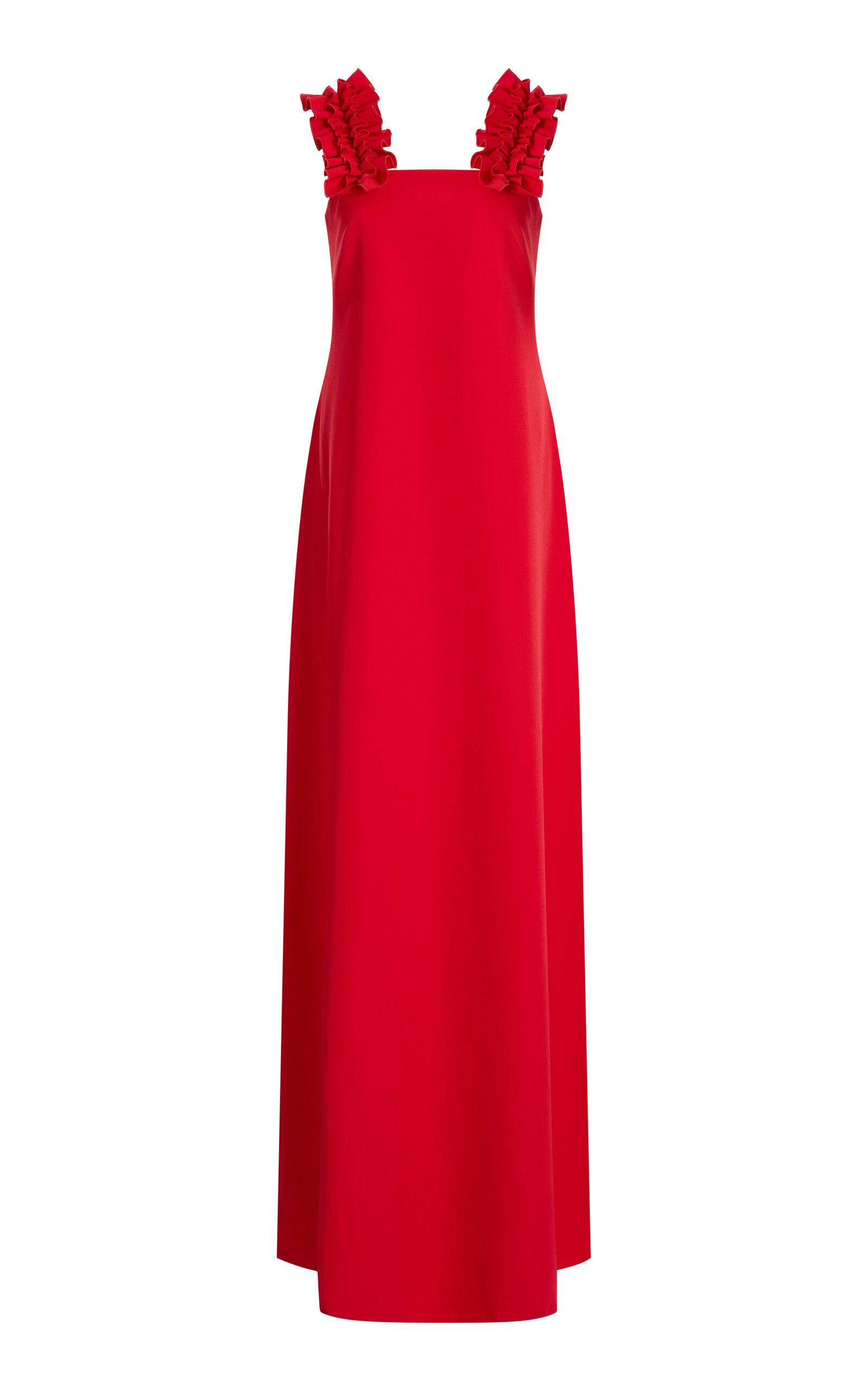 Oany Embroidered Stretch-Crepe Maxi Dress