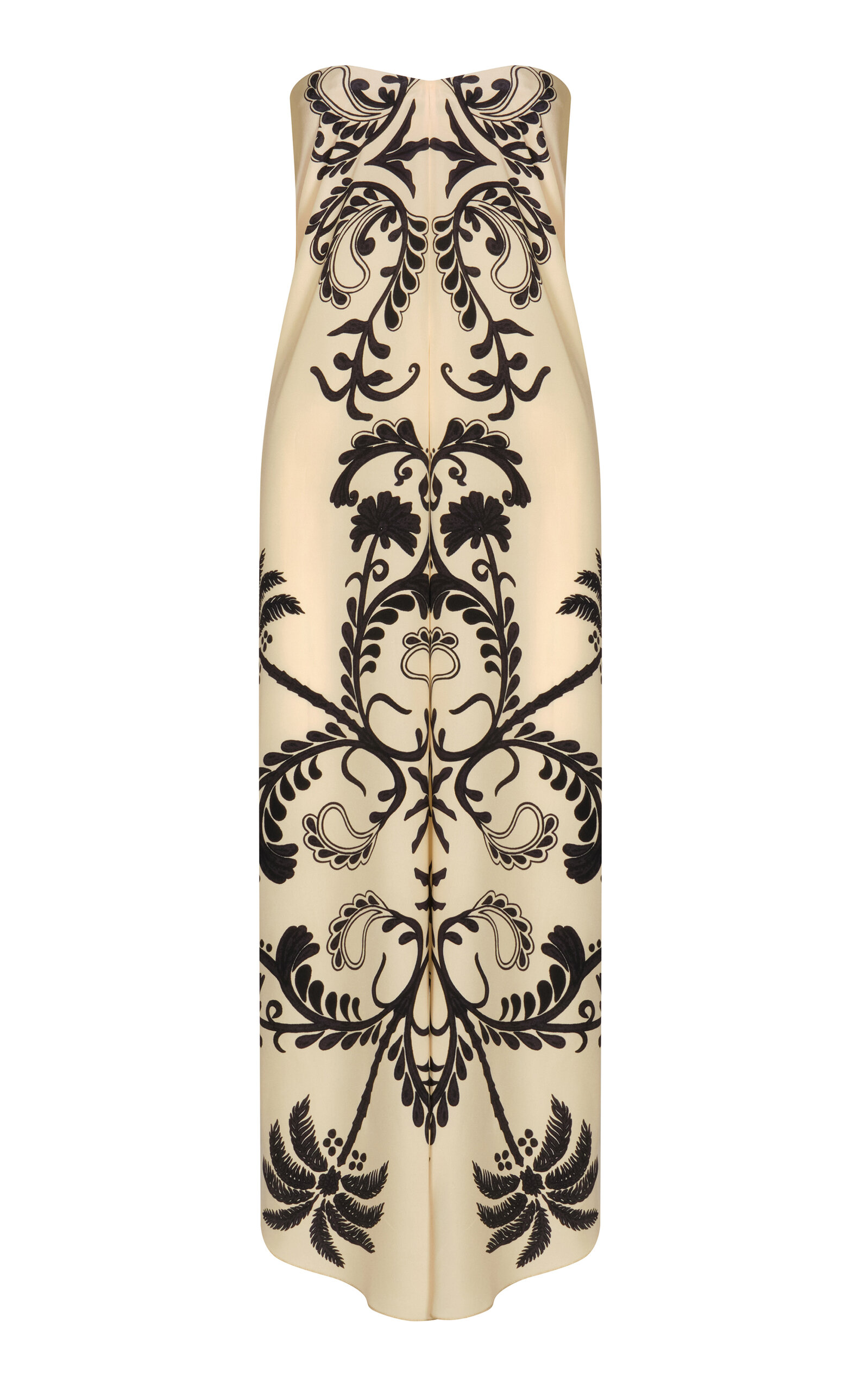 Johanna Ortiz Melodia Strapless Silk Top In Print