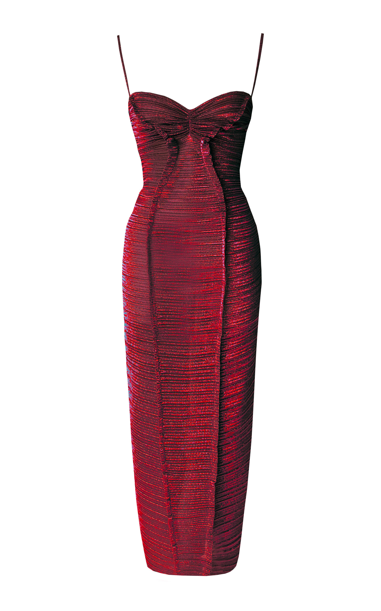 Shop Georgia Hardinge Excusive The Element Ruched Midi Dress In Red