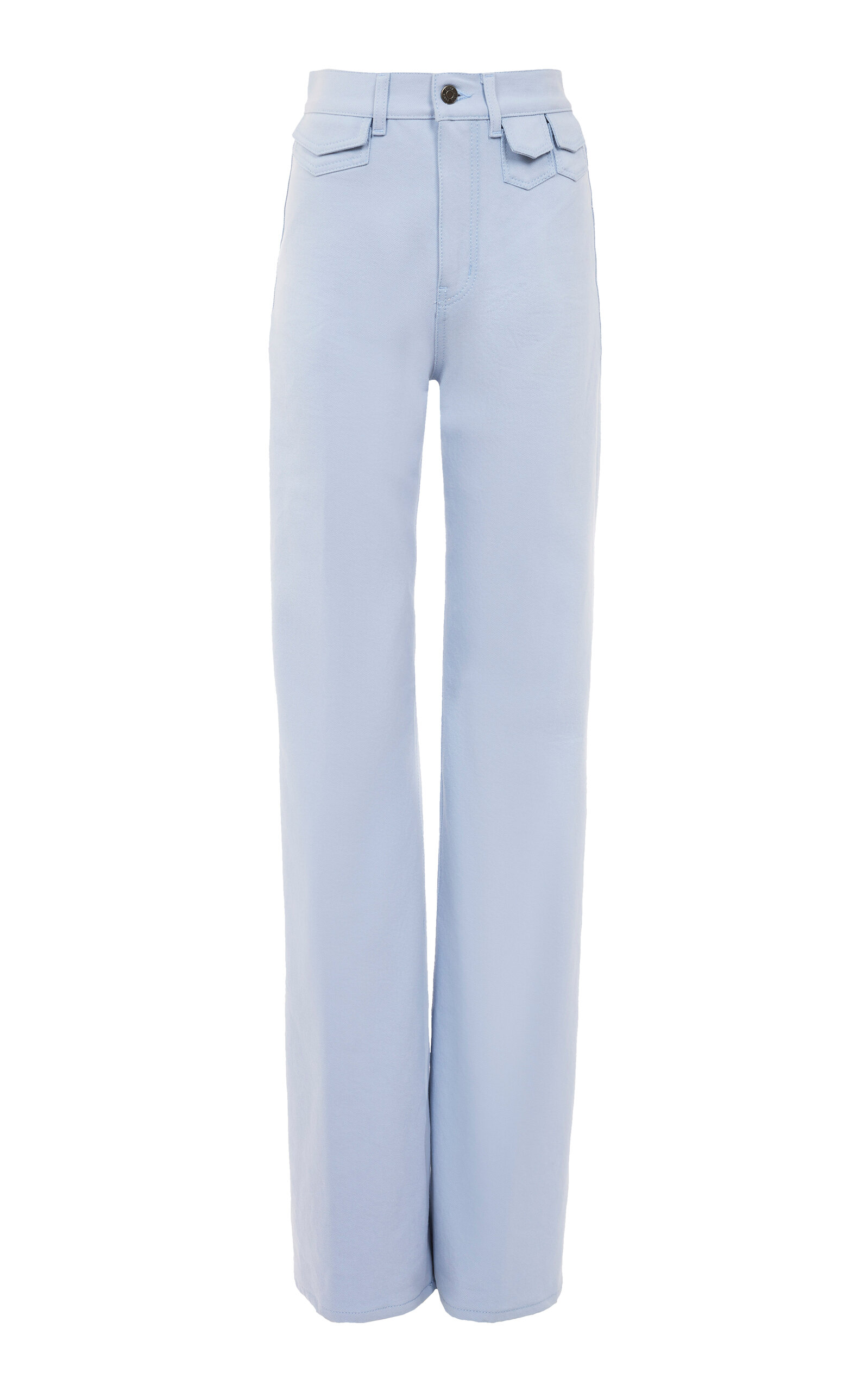 Chloé Rigid High-Rise Organic Denim Flared Jeans