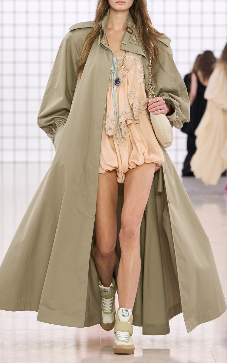 Chloé Silk Charmeuse Top In Light Pink