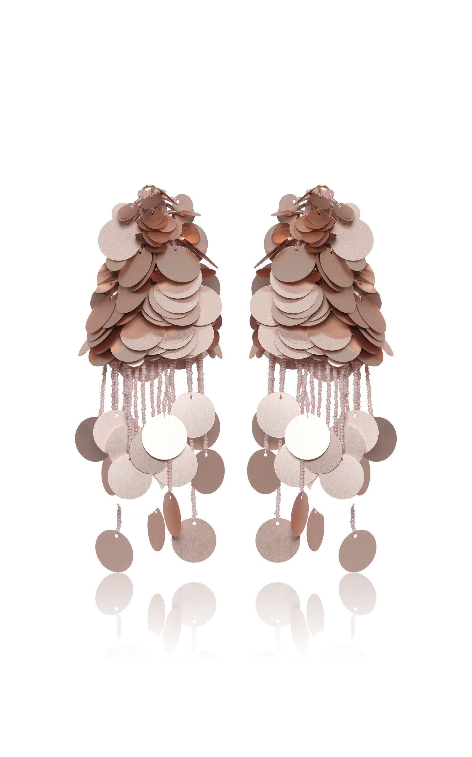 Johanna Ortiz Flirtatious Airs Paillettes Drop Earrings - Pink - OS - Moda Operandi