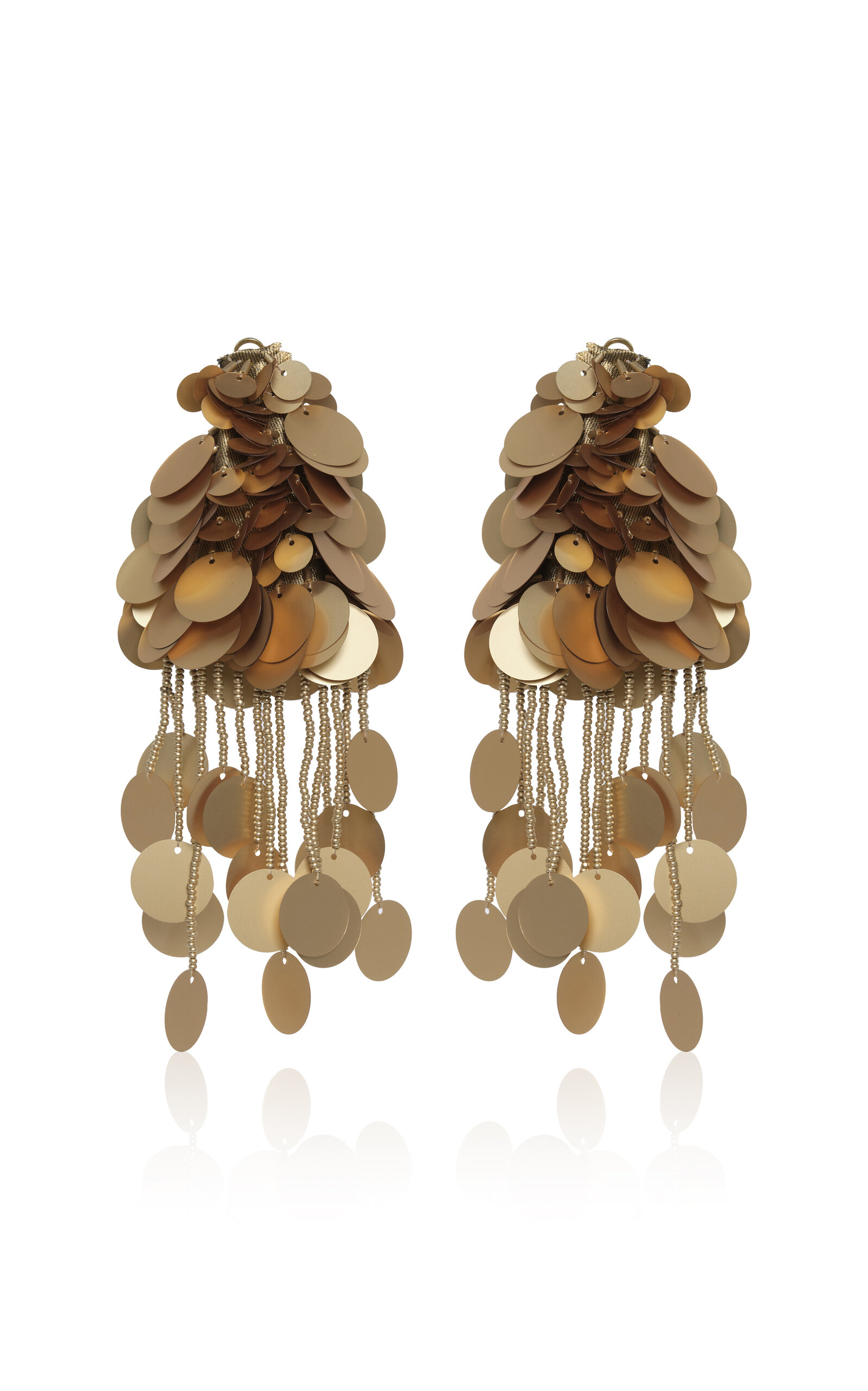 Johanna Ortiz Flirtatious Airs Paillettes Drop Earrings - Gold - OS - Moda Operandi - Women's Jewelry And Watches